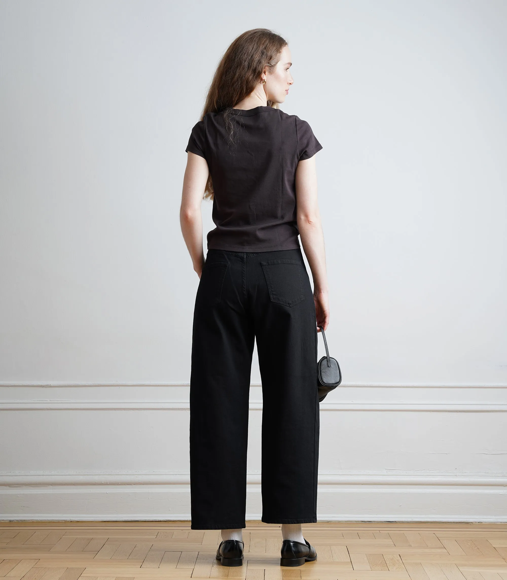 Farrah Cap Sleeve Ribbed Tee - Cacao AW26 sold by Loup product image thumbnail 2