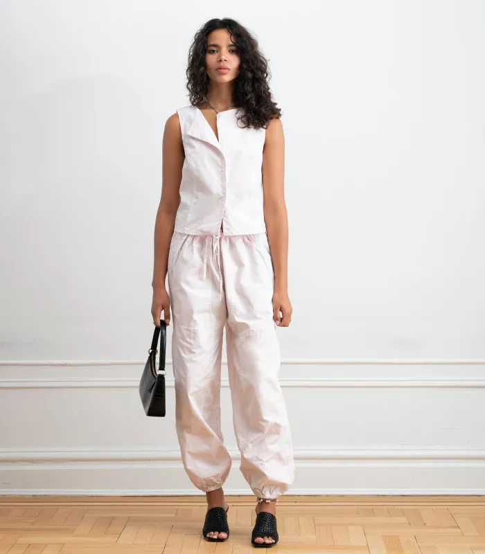 Nara Parachute Leg Drawstring Pants - Primrose SS26 made by Loup