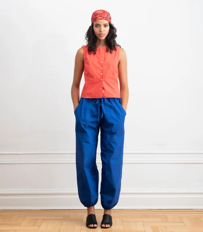 Nara Parachute Leg Drawstring Pants - Blueberry SS26 made by Loup