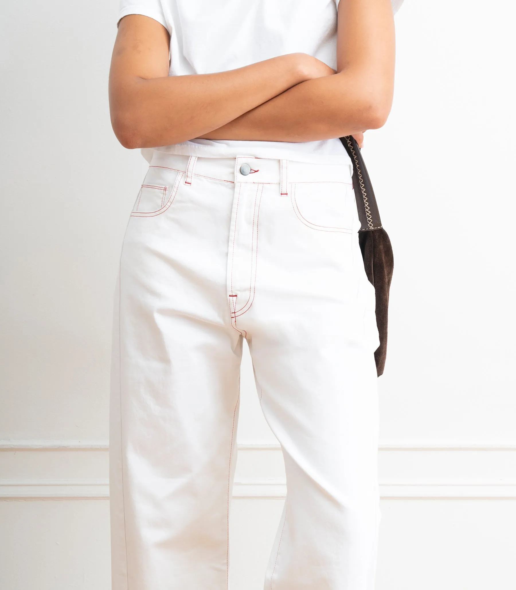Jamie Barrel Leg Jeans - White sold by Loup product image thumbnail 5