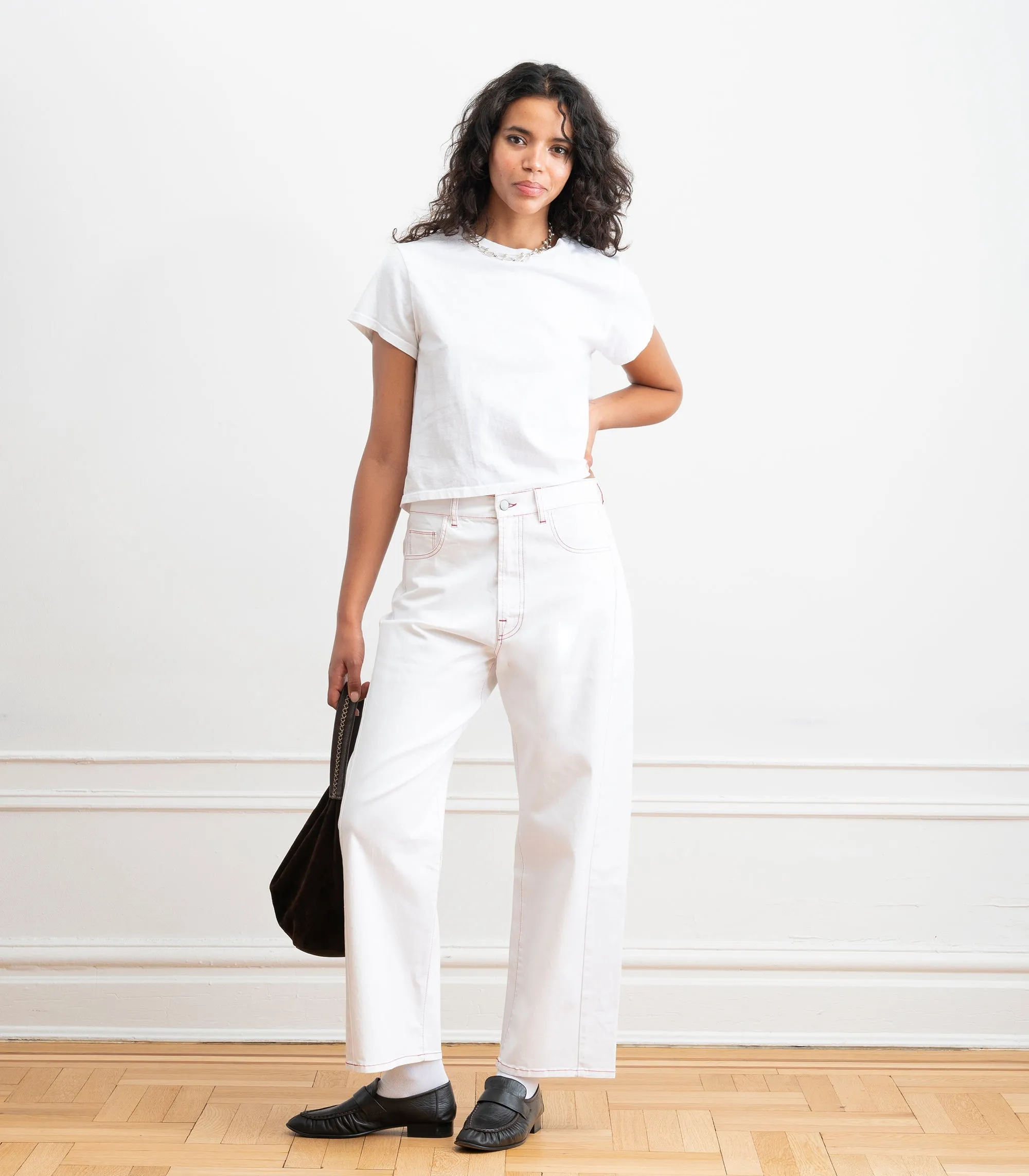 Jamie Barrel Leg Jeans - White sold by Loup product image thumbnail 4