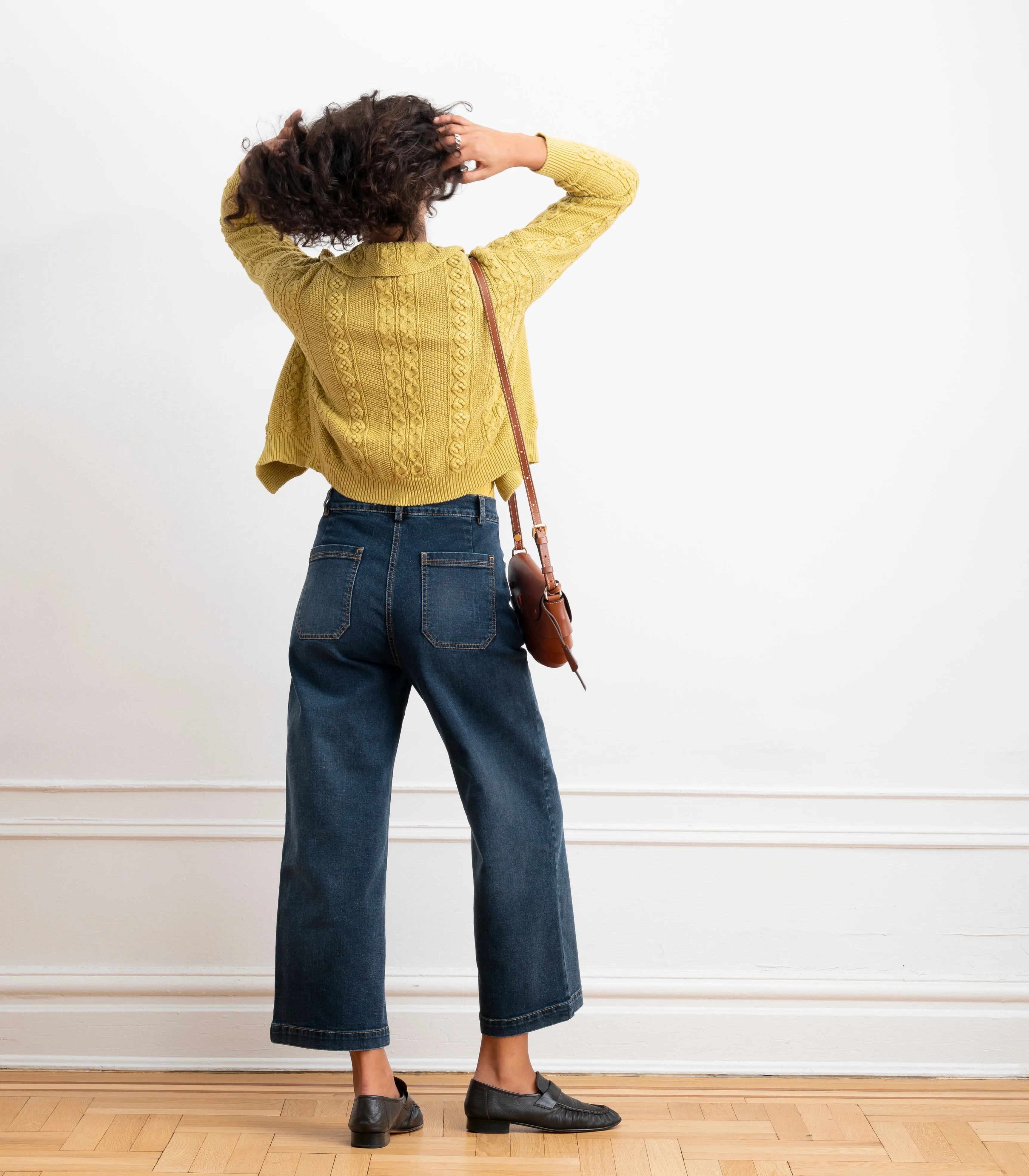 Simone Wide Crop Jeans - Cowboy Wash sold by Loup product image thumbnail 2