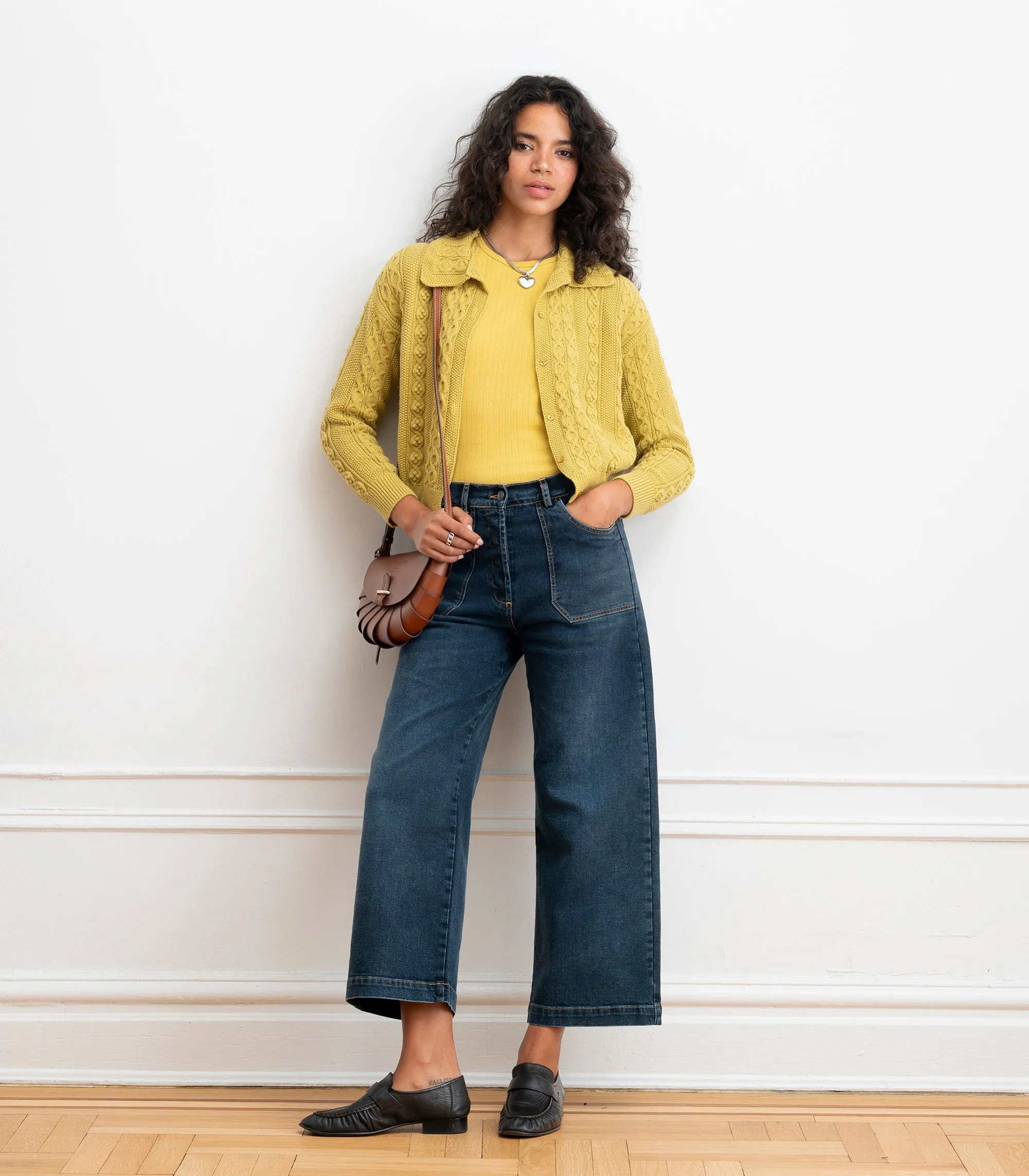 Simone Wide Crop Jeans - Cowboy Wash sold by Loup product image thumbnail 3
