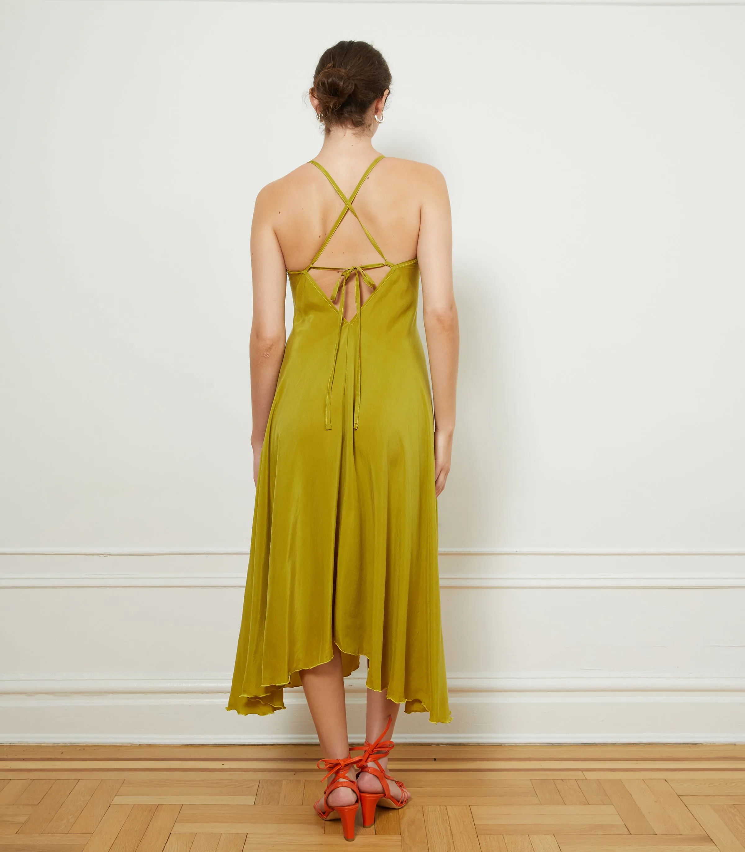 Hermosa Backless Slip Dress - Citron sold by Loup product image thumbnail 2