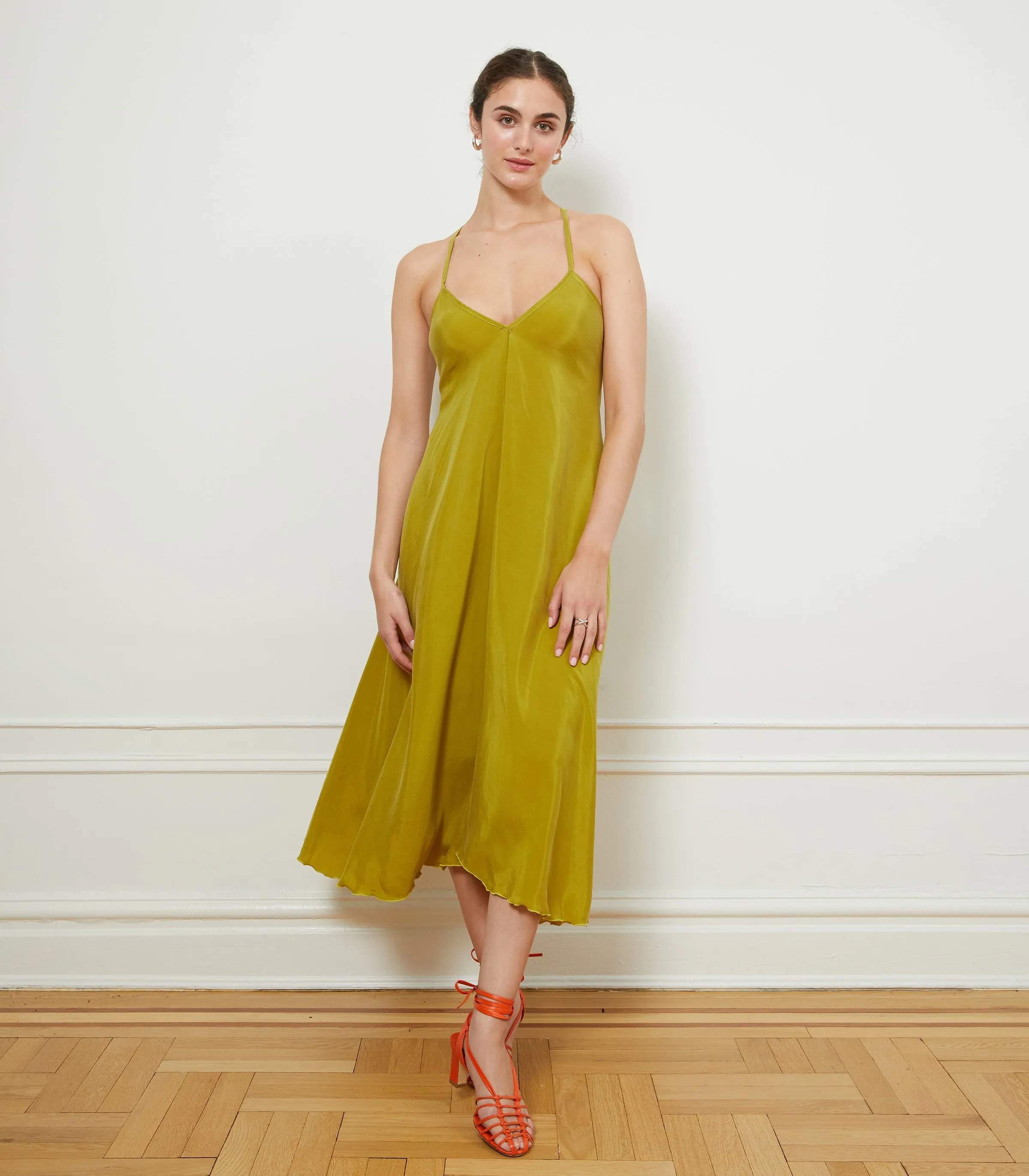 Hermosa Backless Slip Dress - Citron sold by Loup product image thumbnail 4