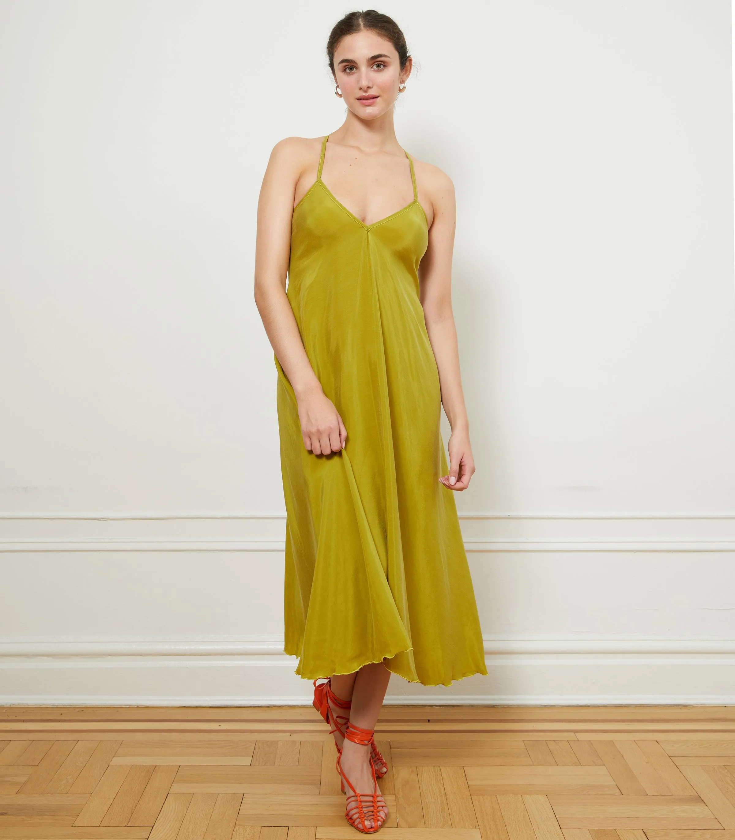 Hermosa Backless Slip Dress - Citron sold by Loup product image thumbnail 5