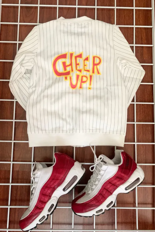 Cheer up bomber jacket sold by love J