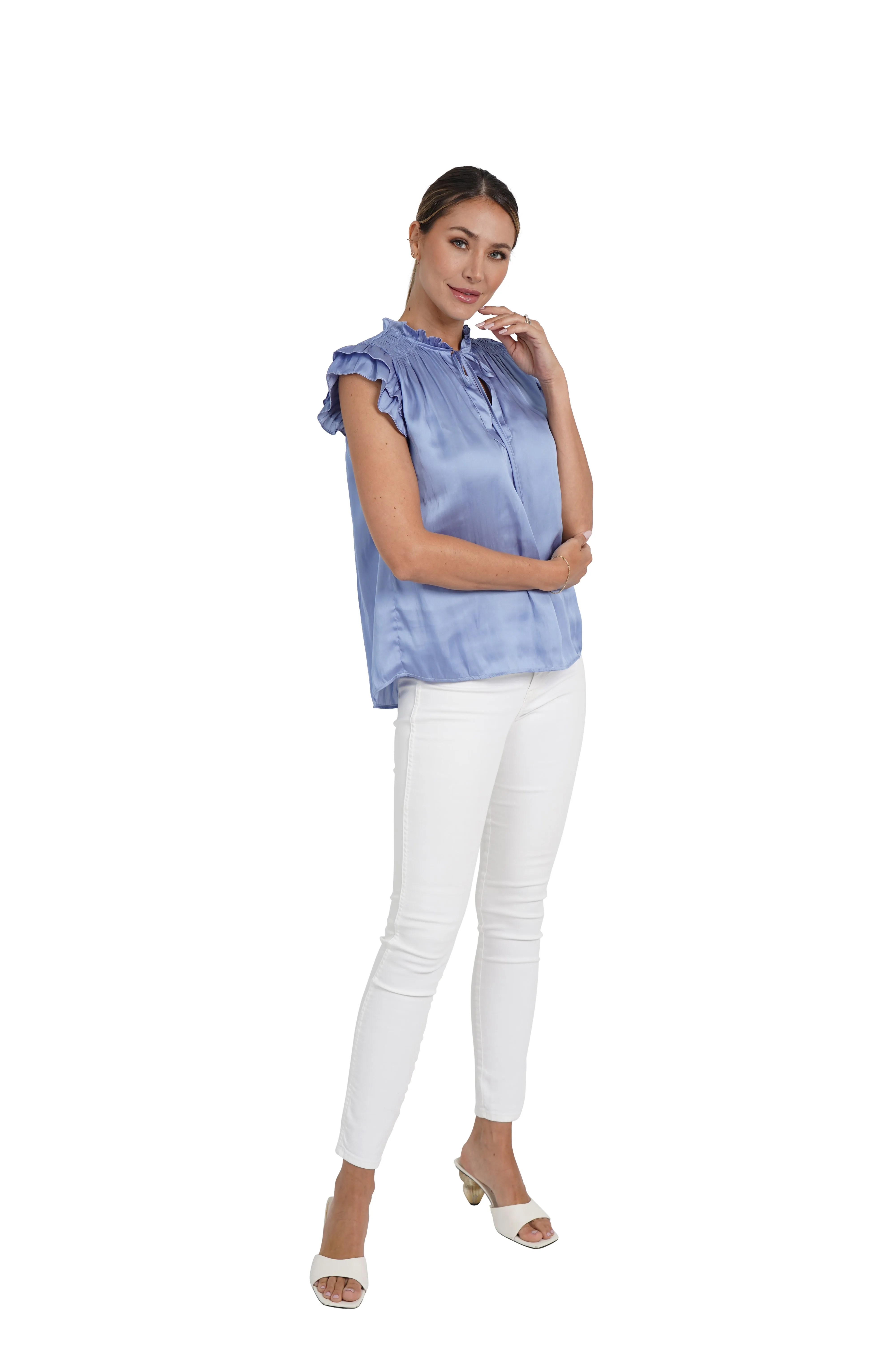Agatha Ruffle Sleeve Top sold by Love Token product image thumbnail 3
