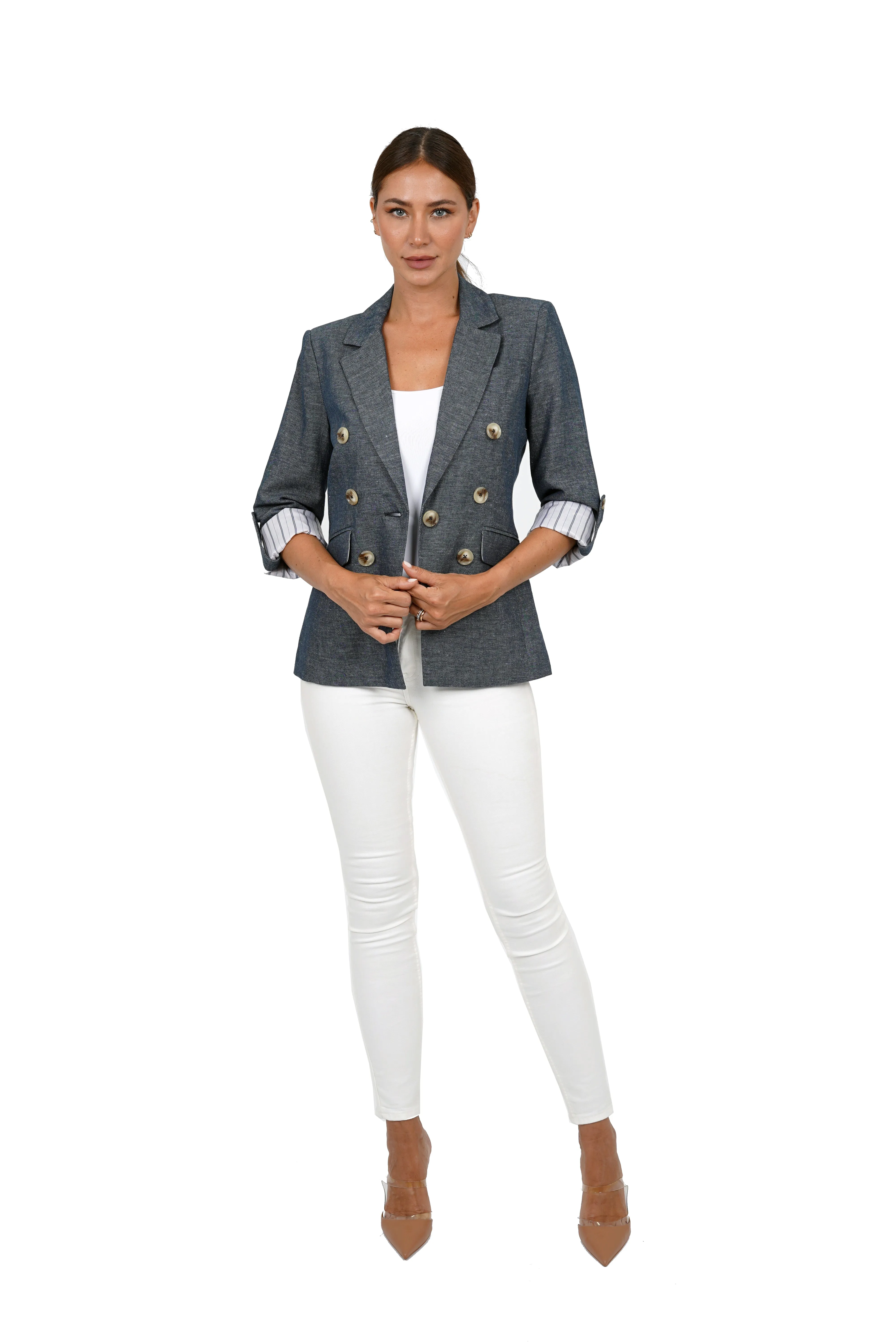 Robin Linen Blend Blazer sold by Love Token product image thumbnail 3
