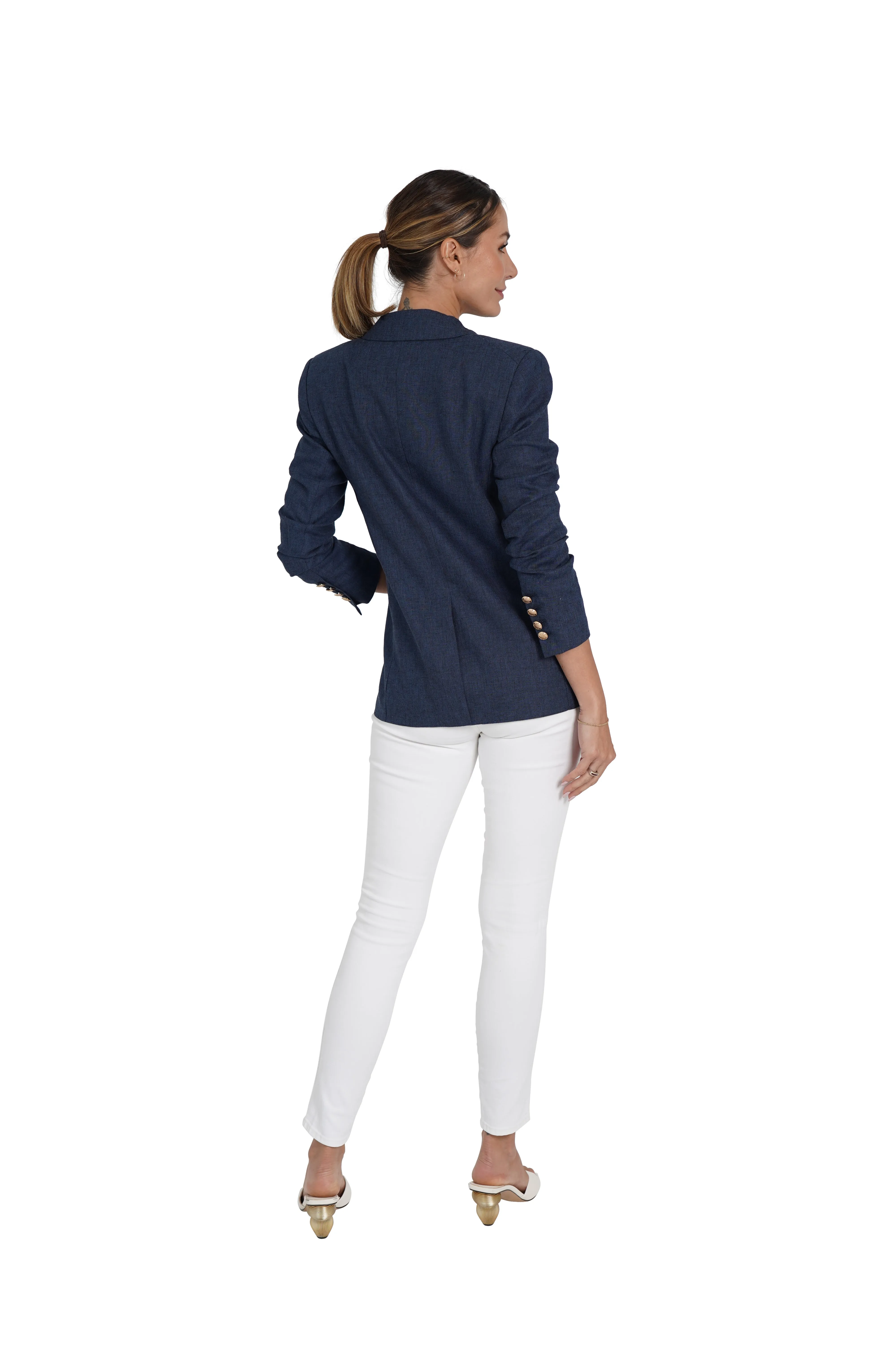 Bessie Linen Blend Blazer sold by Love Token product image thumbnail 3
