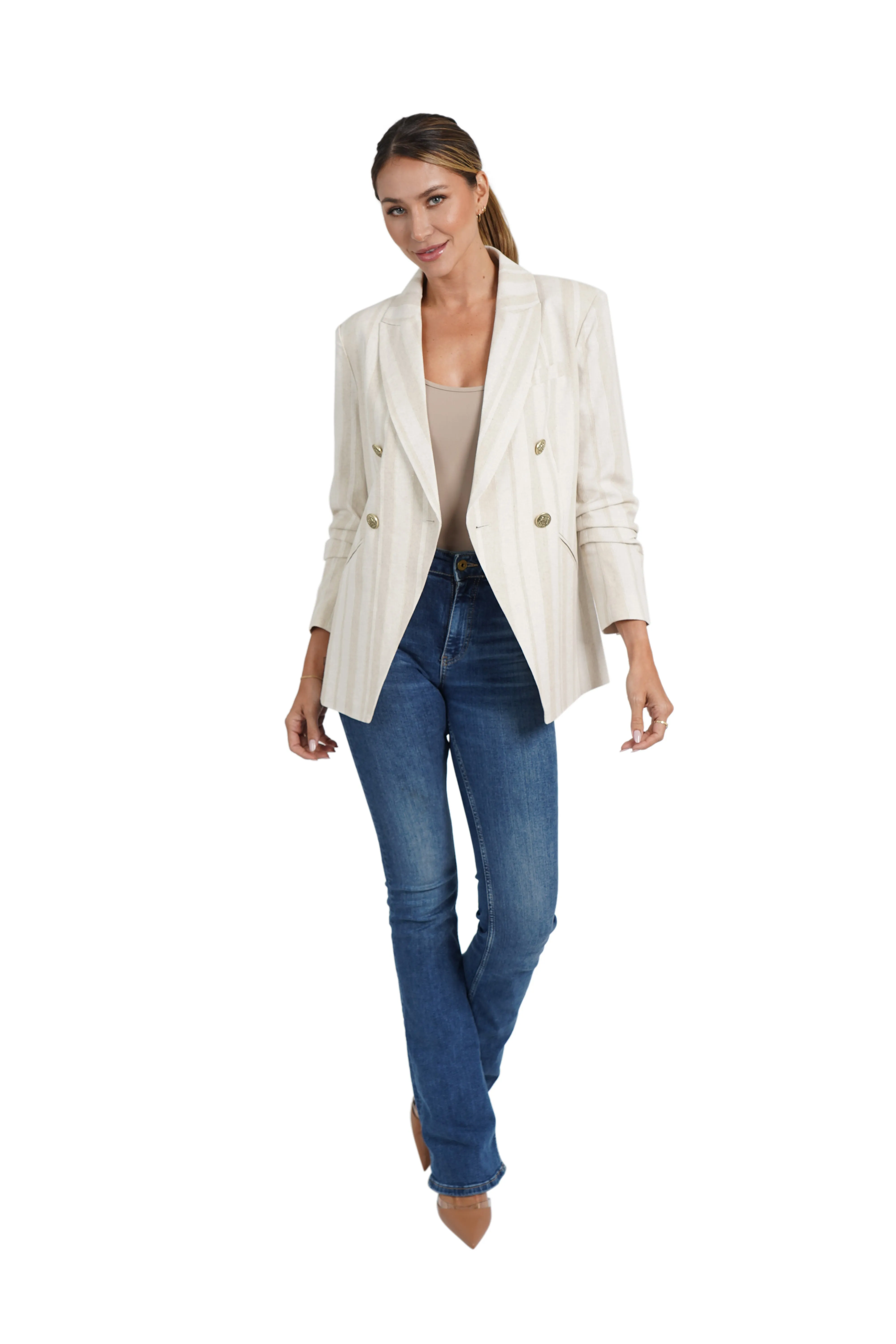 Cheryl Linen Blazer sold by Love Token product image thumbnail 5