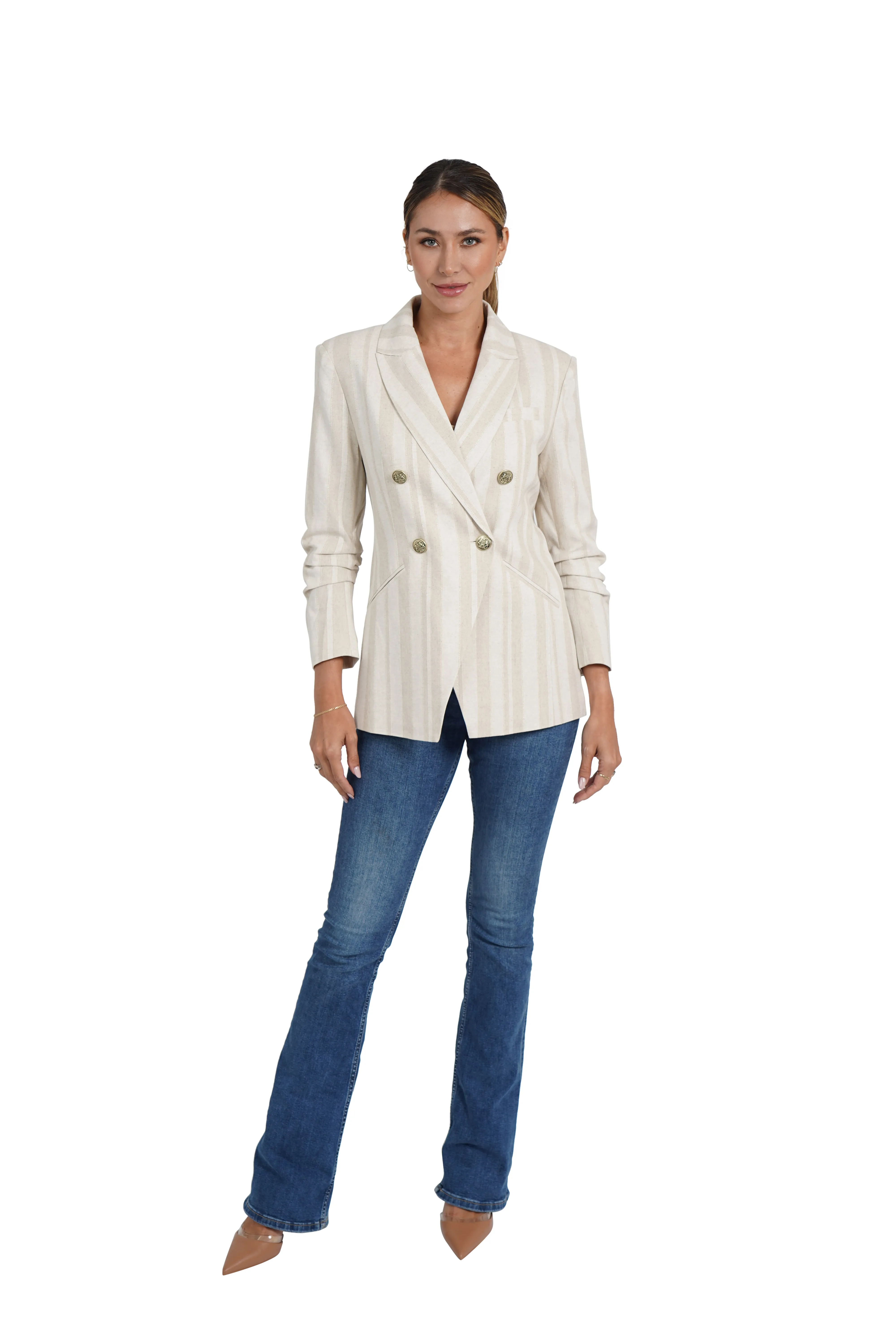 Cheryl Linen Blazer sold by Love Token product image thumbnail 3