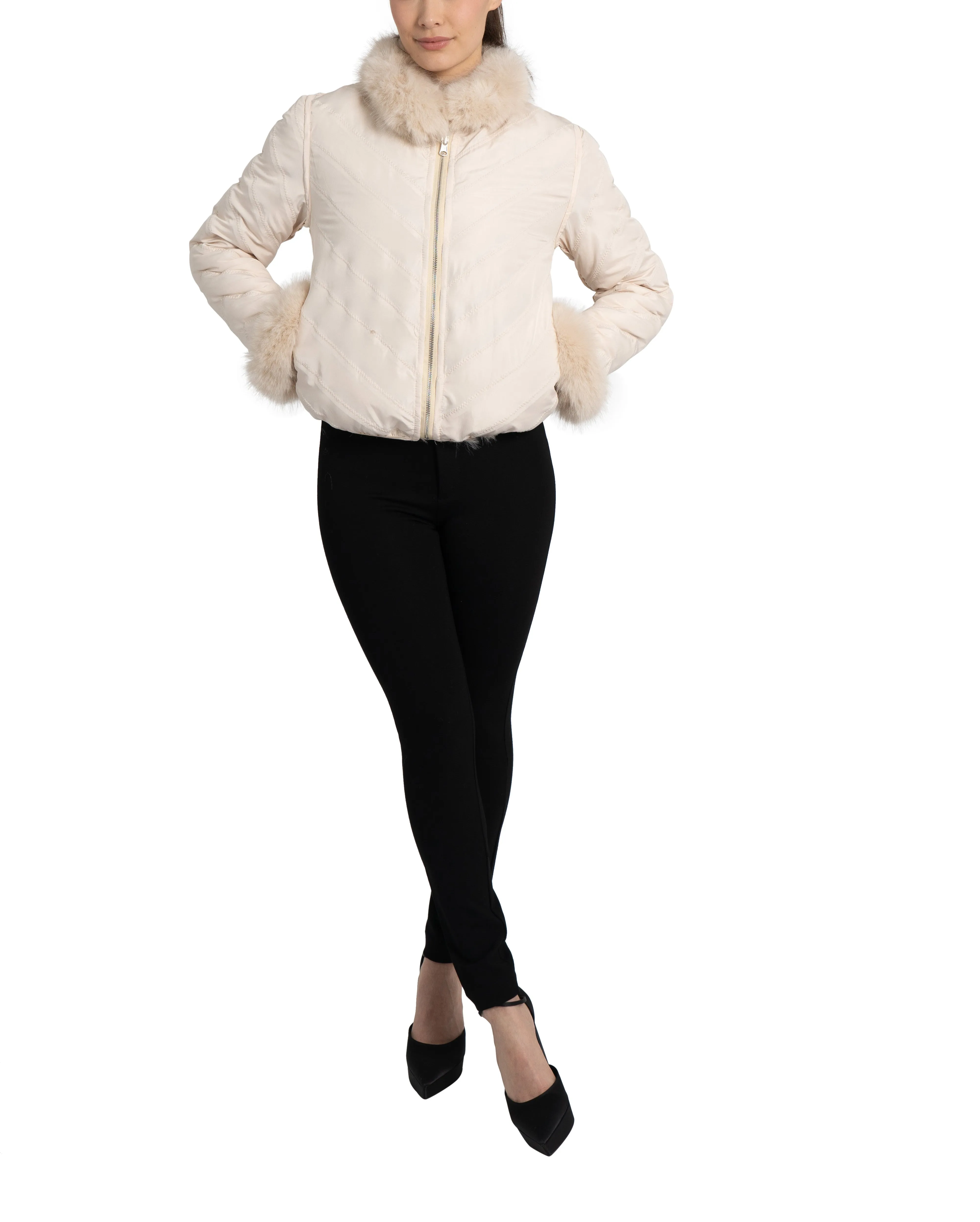 Julissa Faux Fur Reversible Jacket sold by Love Token product image thumbnail 2