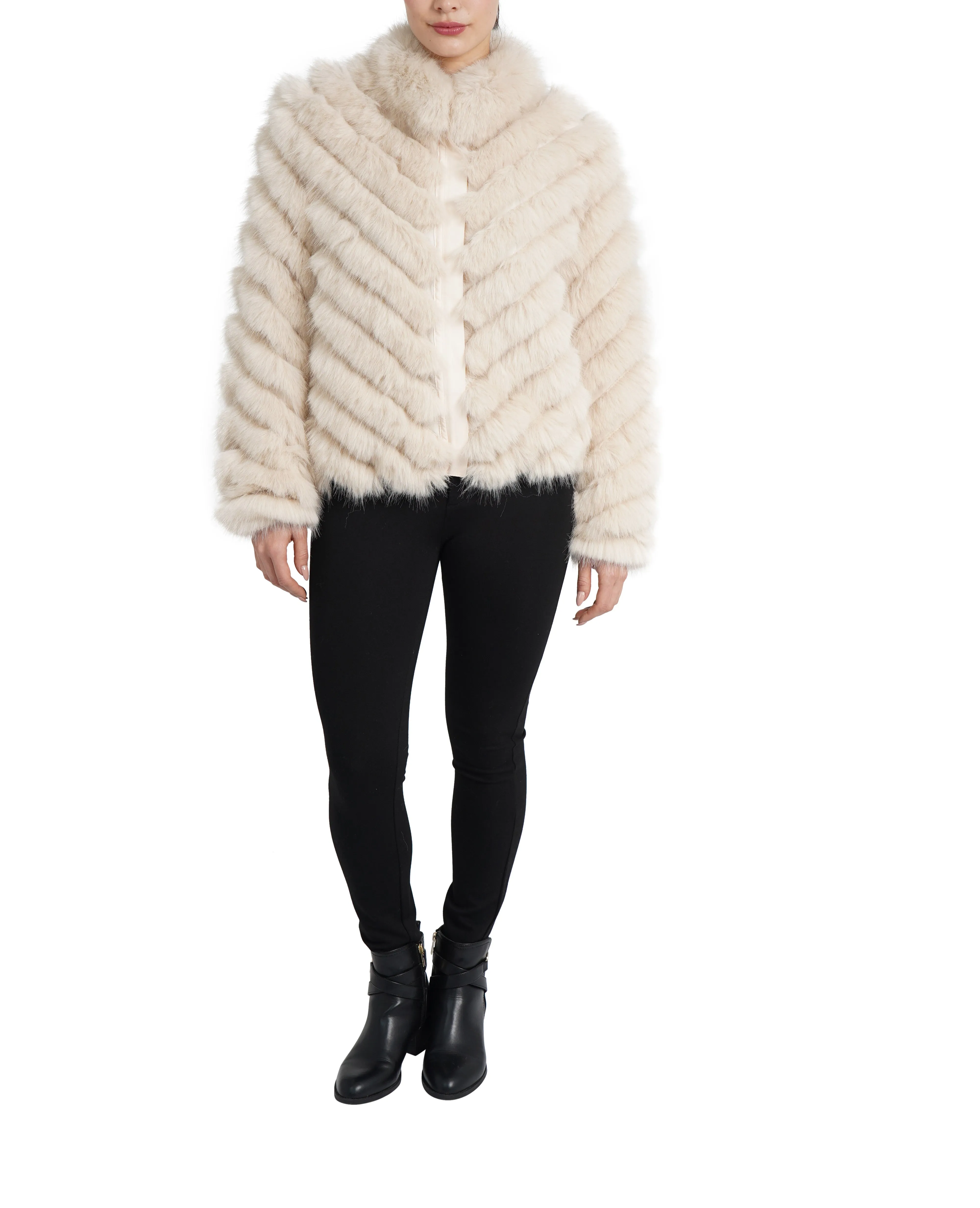Julissa Faux Fur Reversible Jacket sold by Love Token product image thumbnail 3