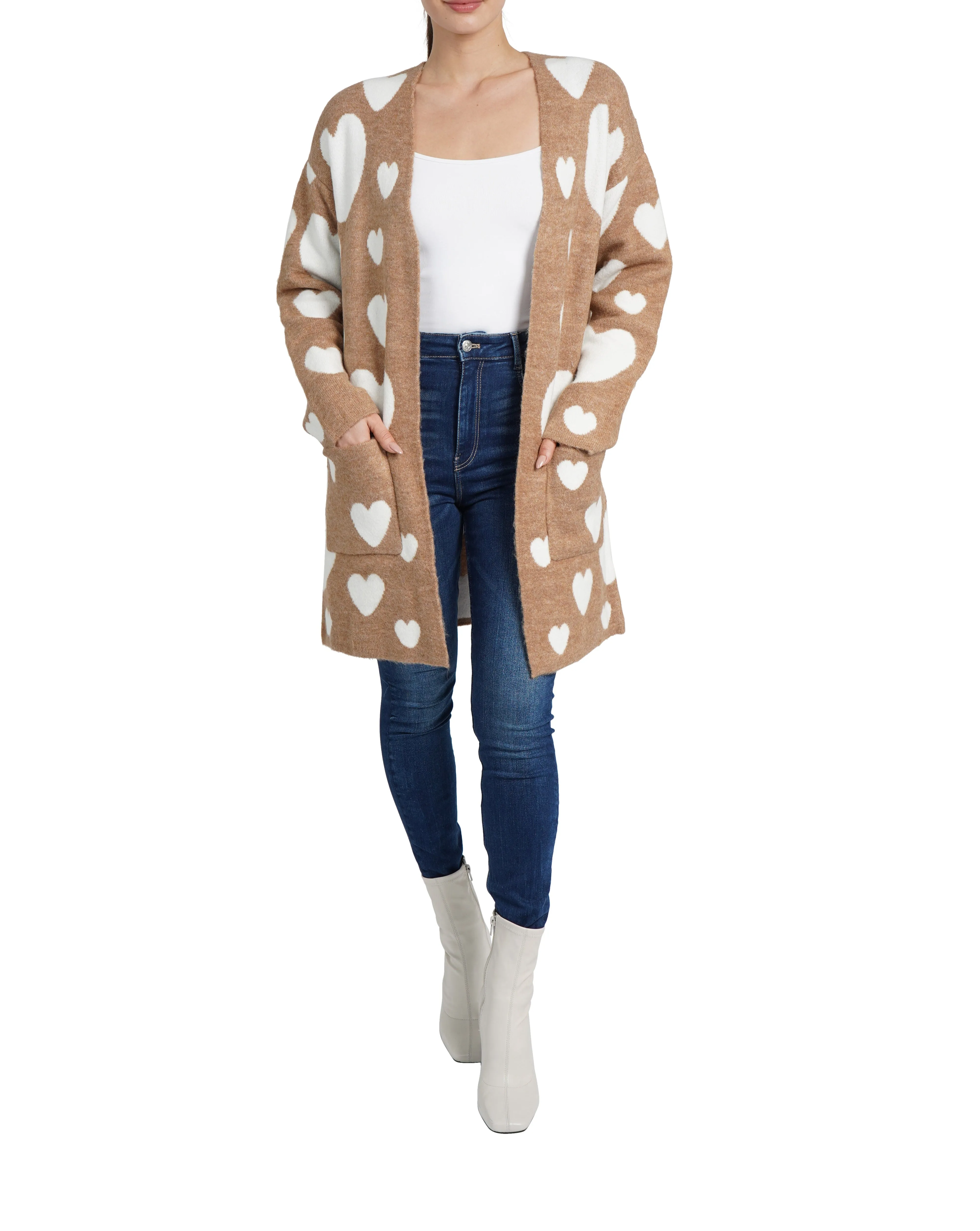 Hearts Cardigan sold by Love Token product image thumbnail 3