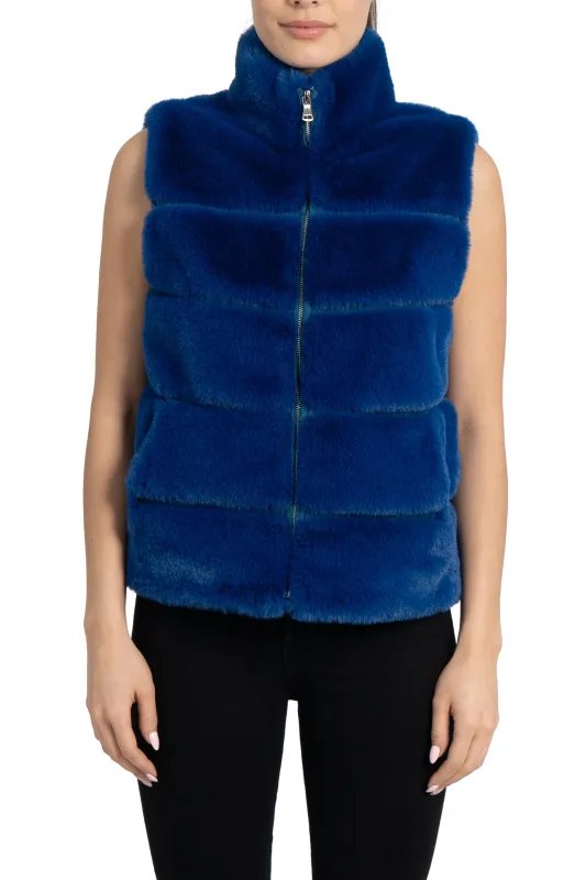 Vince Faux Fur Vest made by Love Token