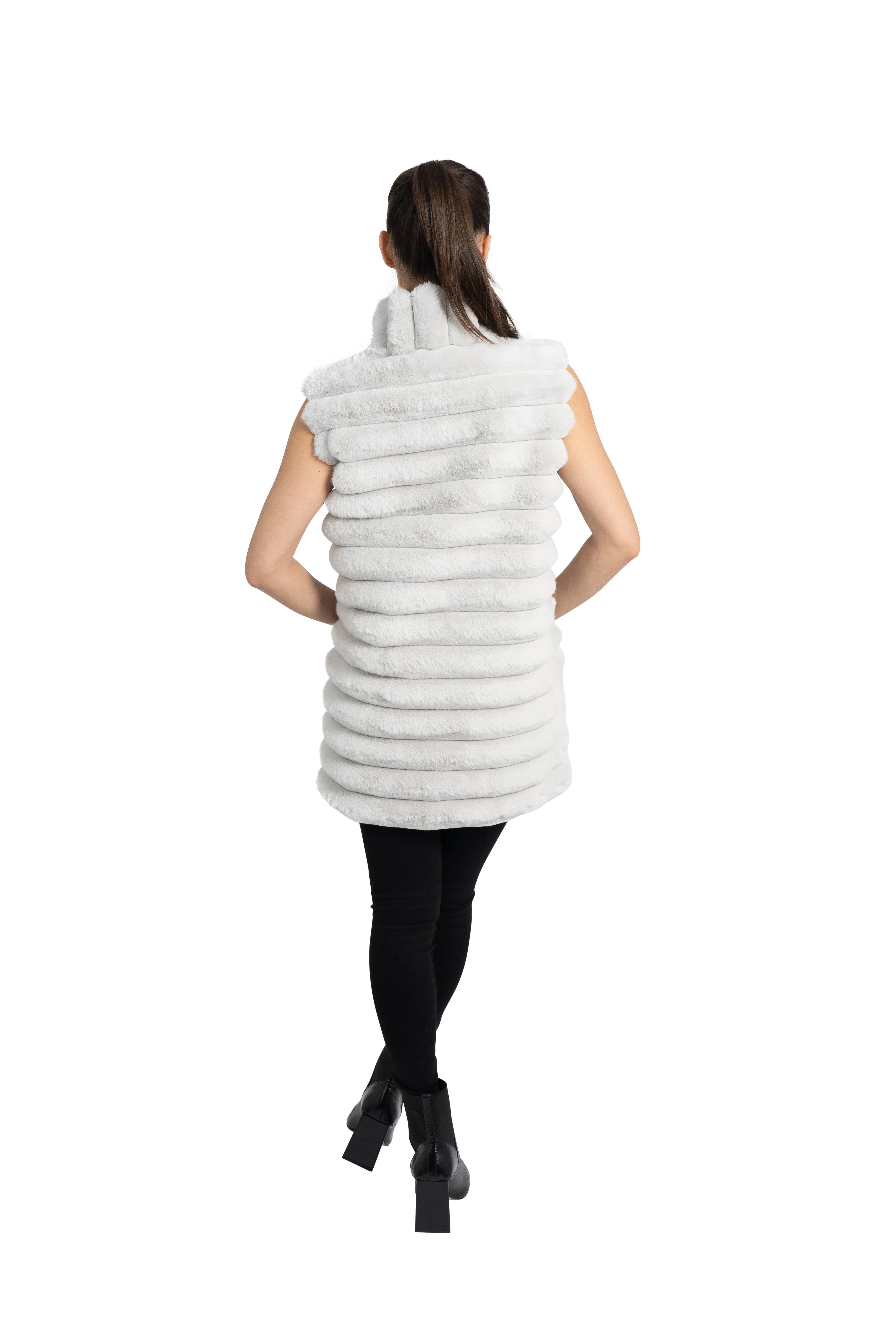 Lucy Faux Fur Vest sold by Love Token product image thumbnail 3