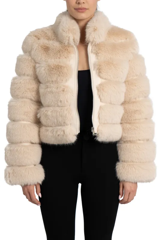Rosalie Faux Fur Jacket sold by Love Token