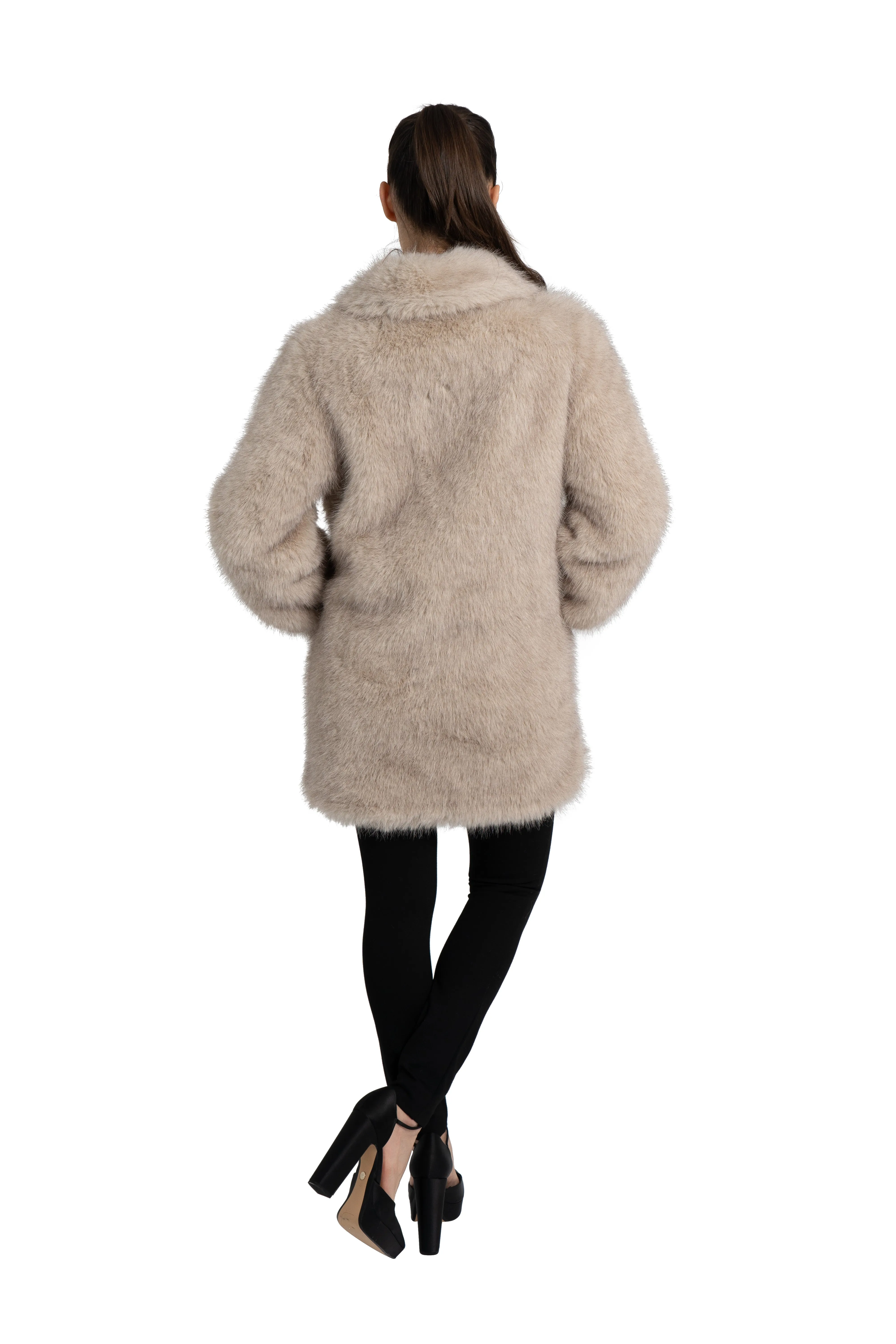 Victoria Faux Fur Coat sold by Love Token product image thumbnail 4