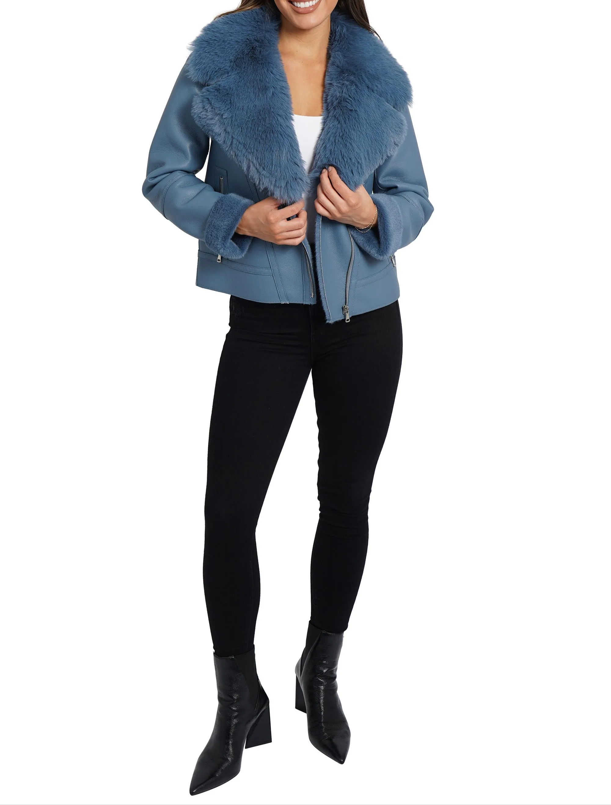 Alana Moto Jacket sold by Love Token product image thumbnail 3