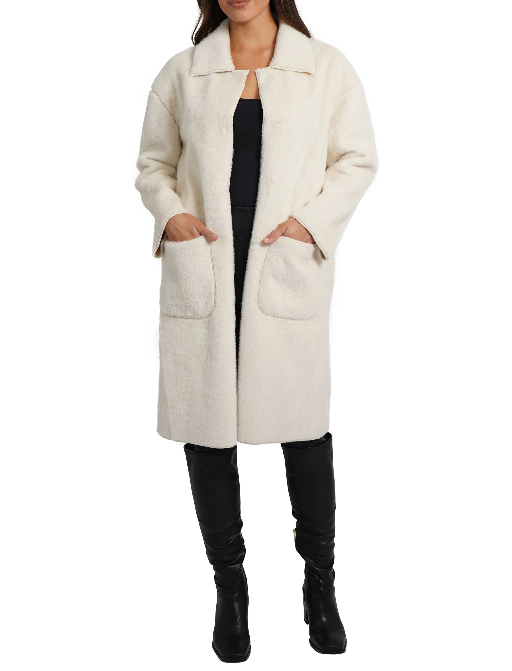 Ruben Faux Fur Jacket sold by Love Token product image thumbnail 3