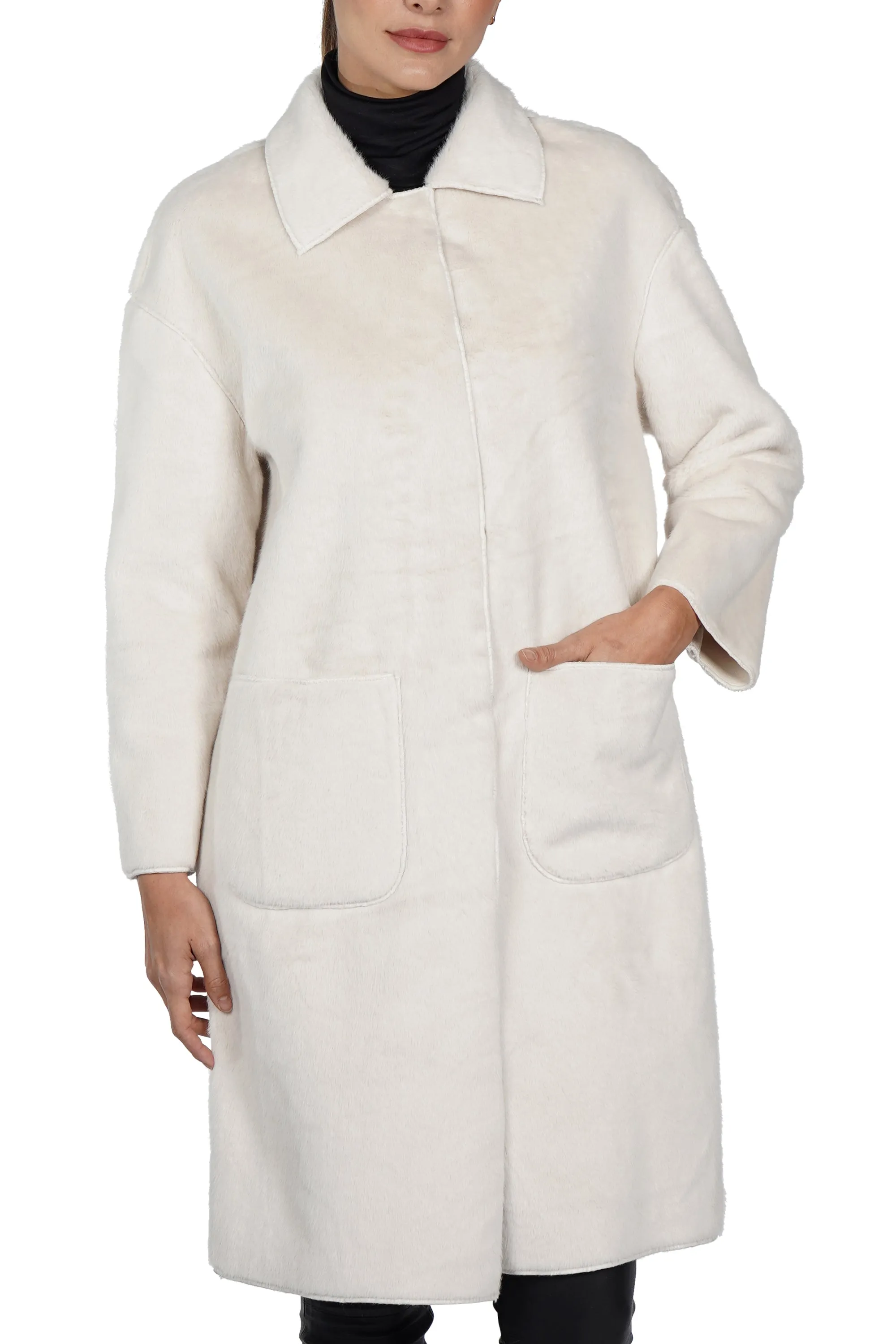 Ruben Faux Fur Jacket sold by Love Token