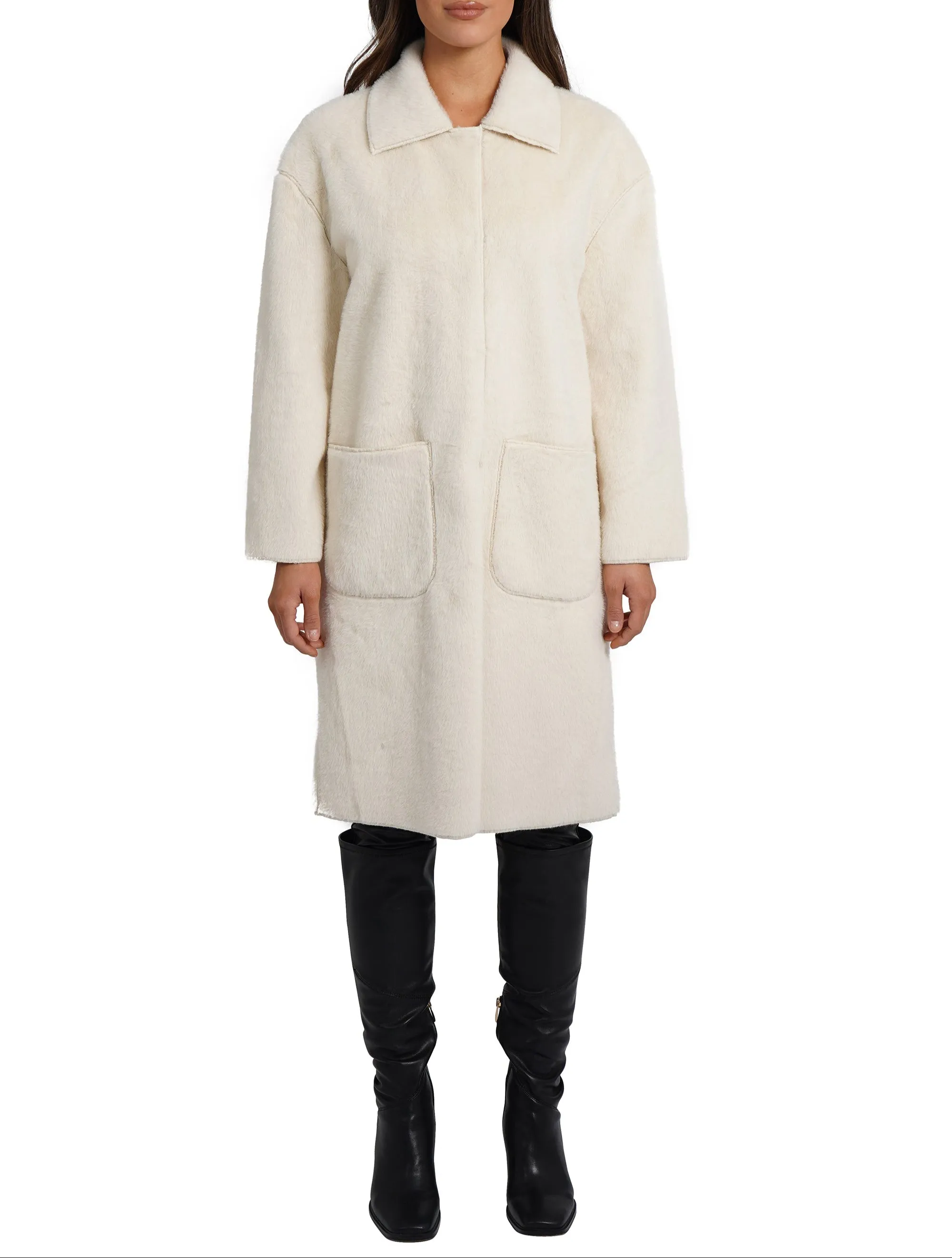 Ruben Faux Fur Jacket sold by Love Token product image thumbnail 4