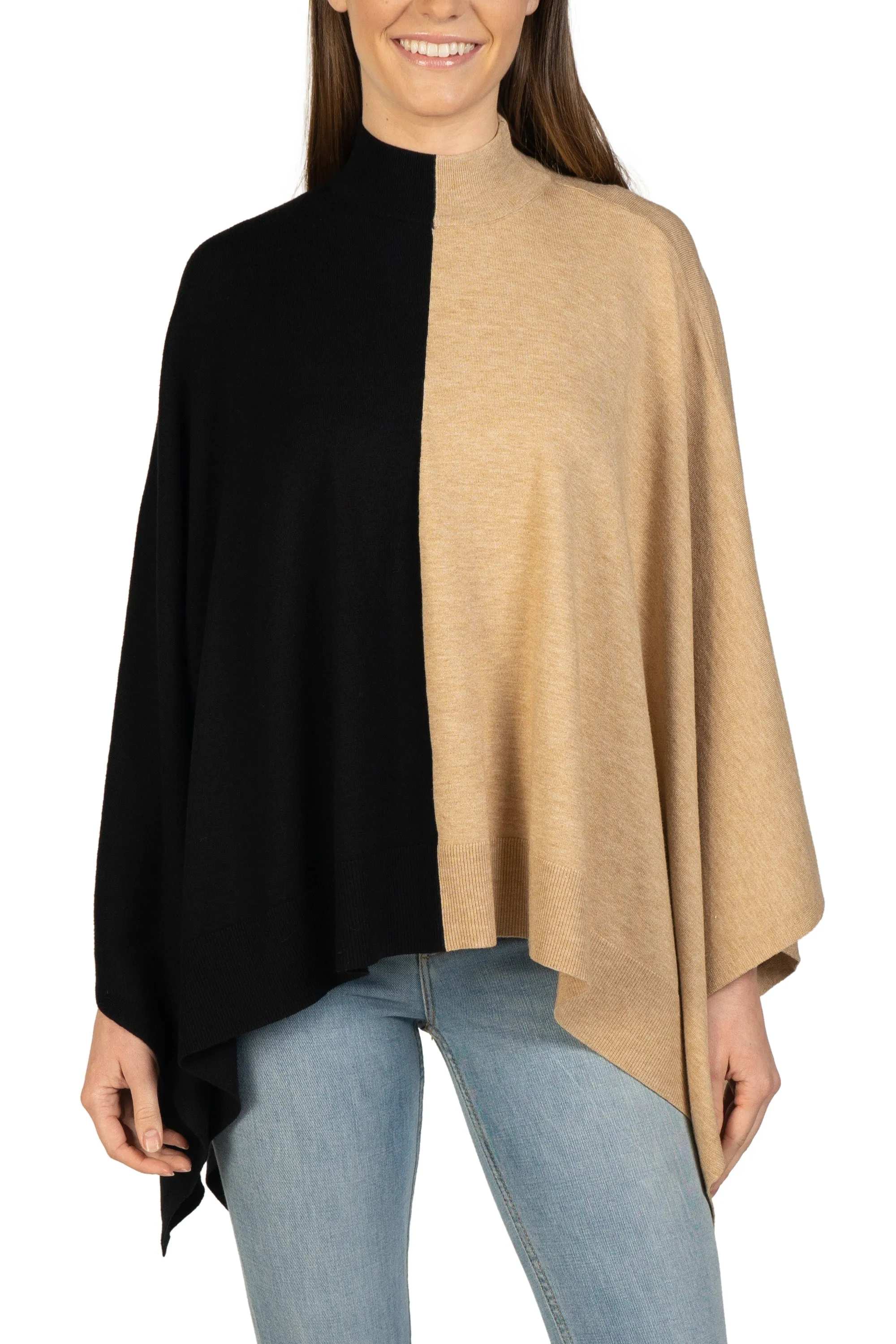 Two-Toned Poncho sold by Love Token