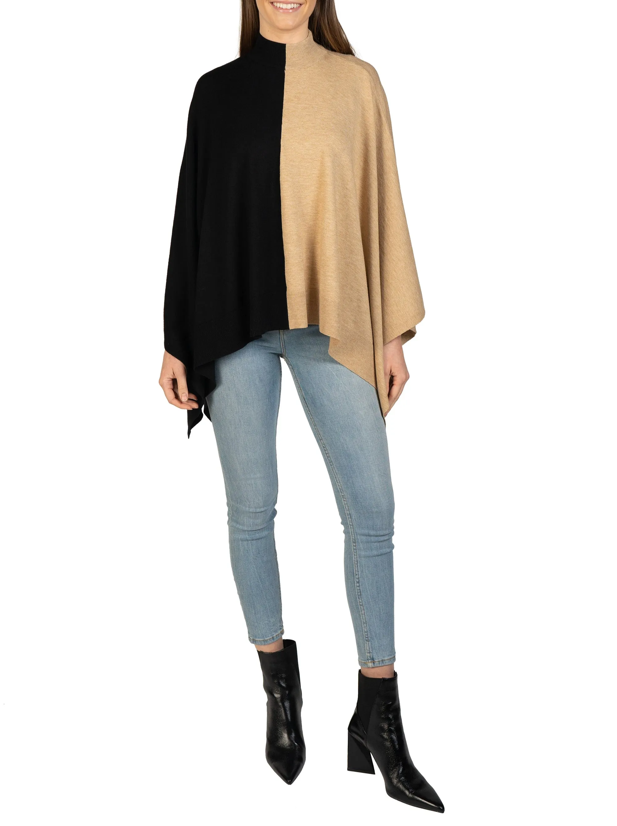 Two-Toned Poncho sold by Love Token product image thumbnail 2