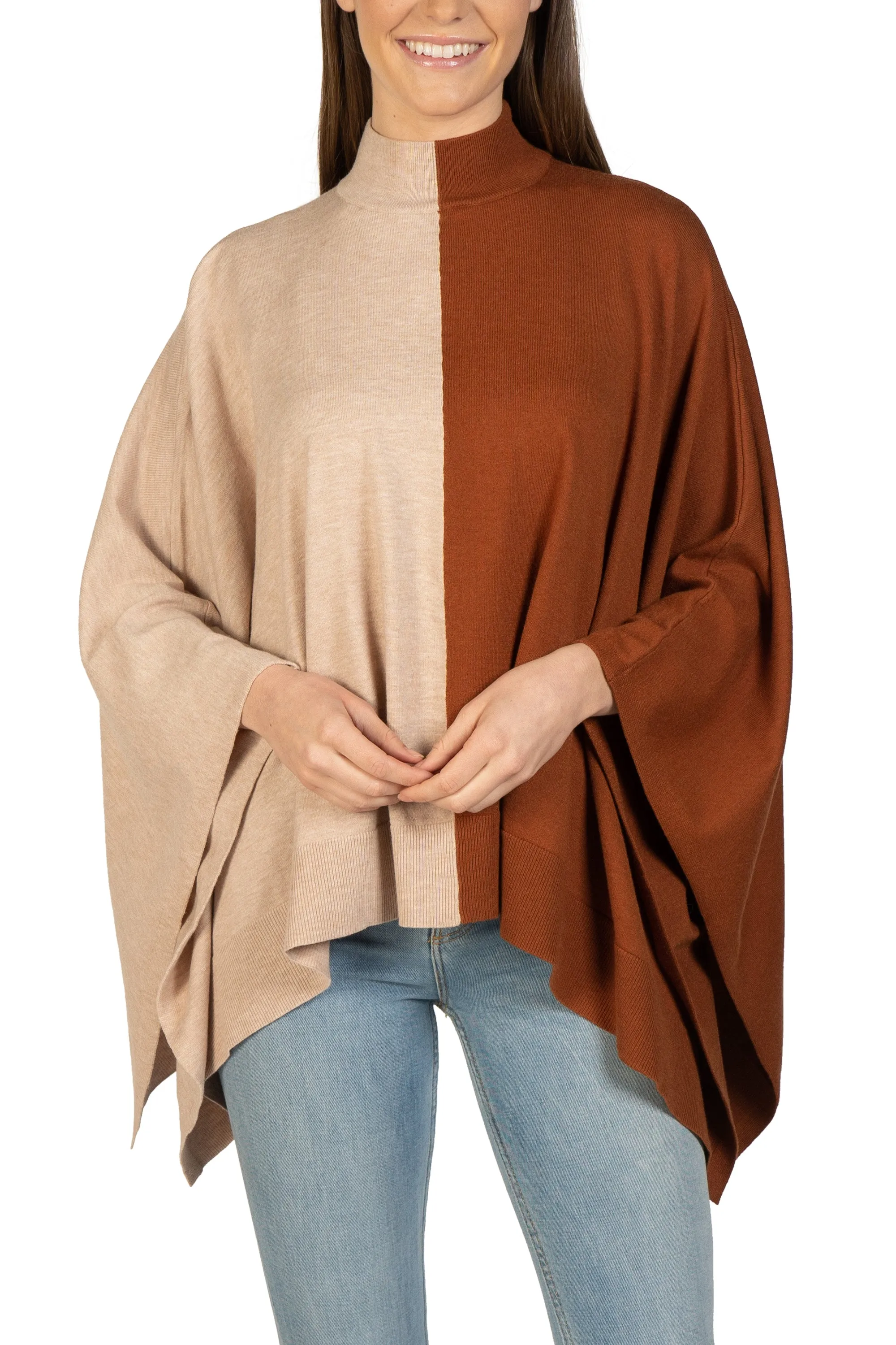 Two-Toned Poncho sold by Love Token product image thumbnail 5