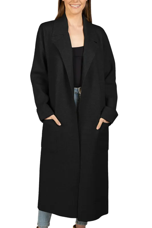 Long Knitted Dressy Cardigan sold by Love Token