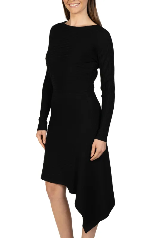 Asymmetrical Knit Sweater Dress sold by Love Token