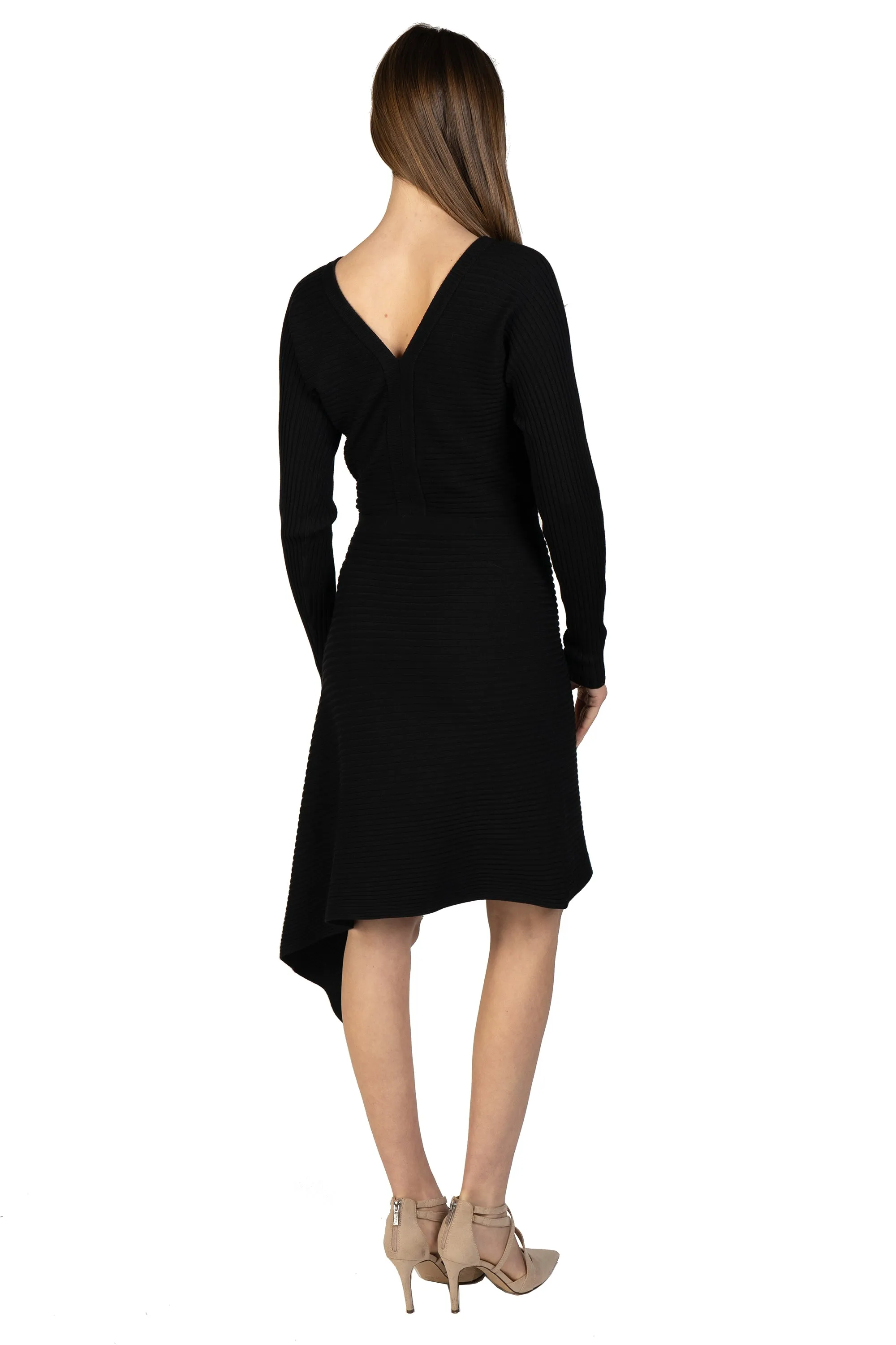Asymmetrical Knit Sweater Dress sold by Love Token product image thumbnail 3