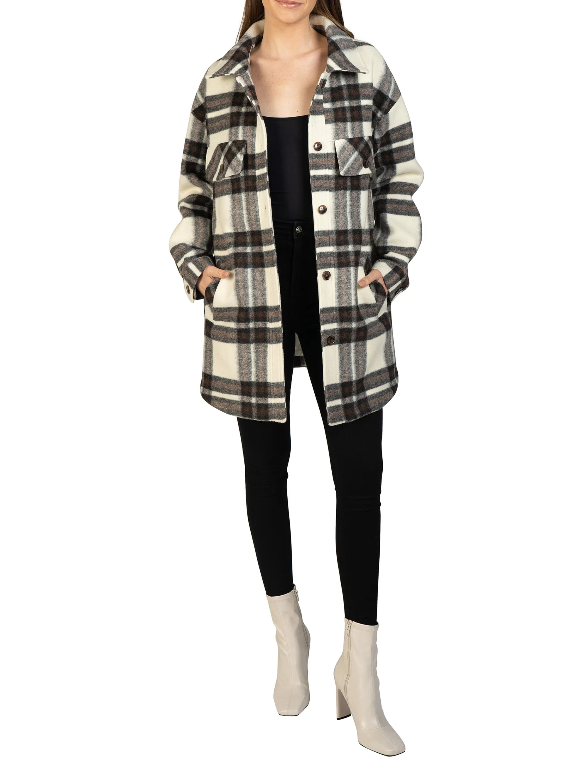 Lightweight Plaid Shacket sold by Love Token product image thumbnail 2