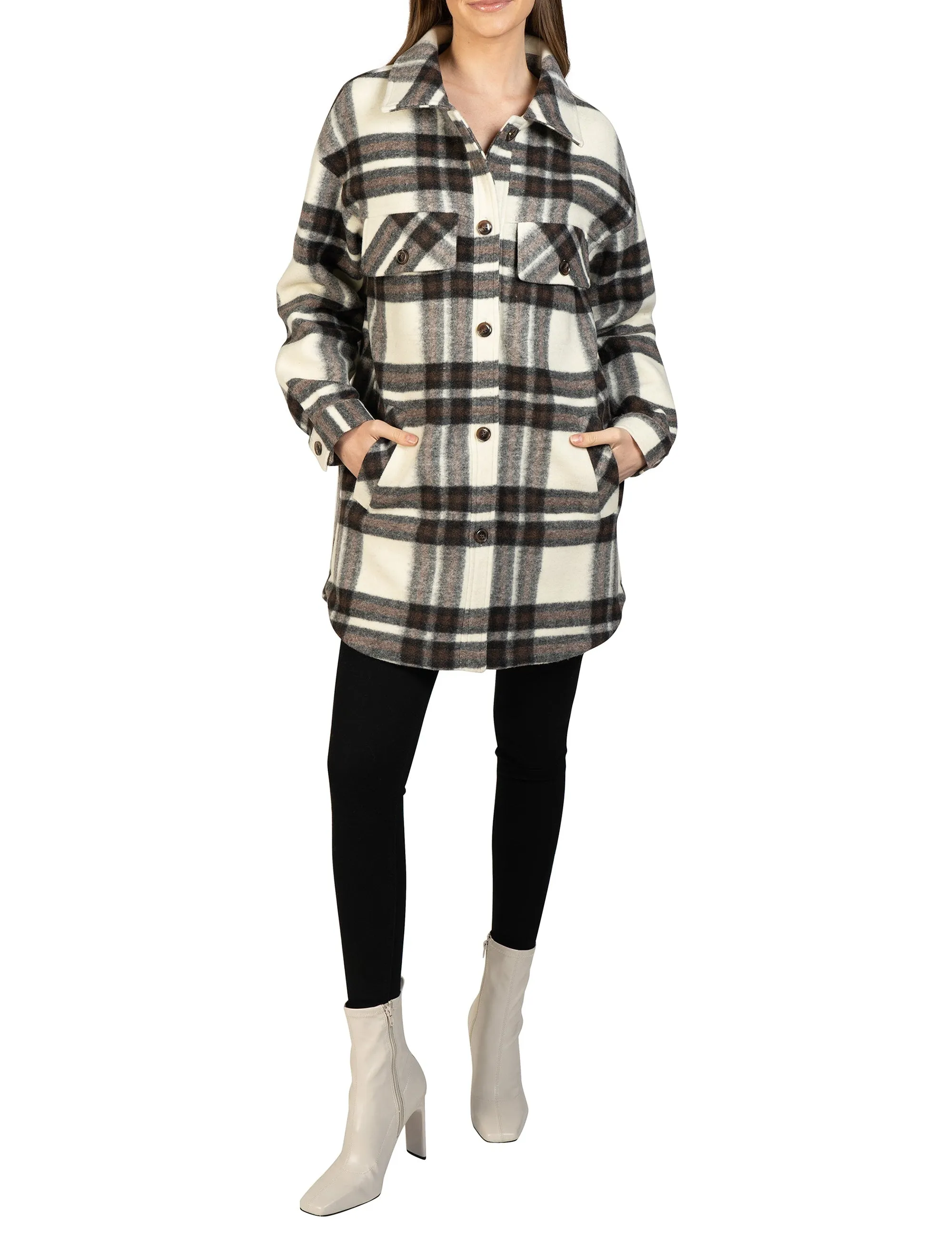 Lightweight Plaid Shacket sold by Love Token product image thumbnail 3