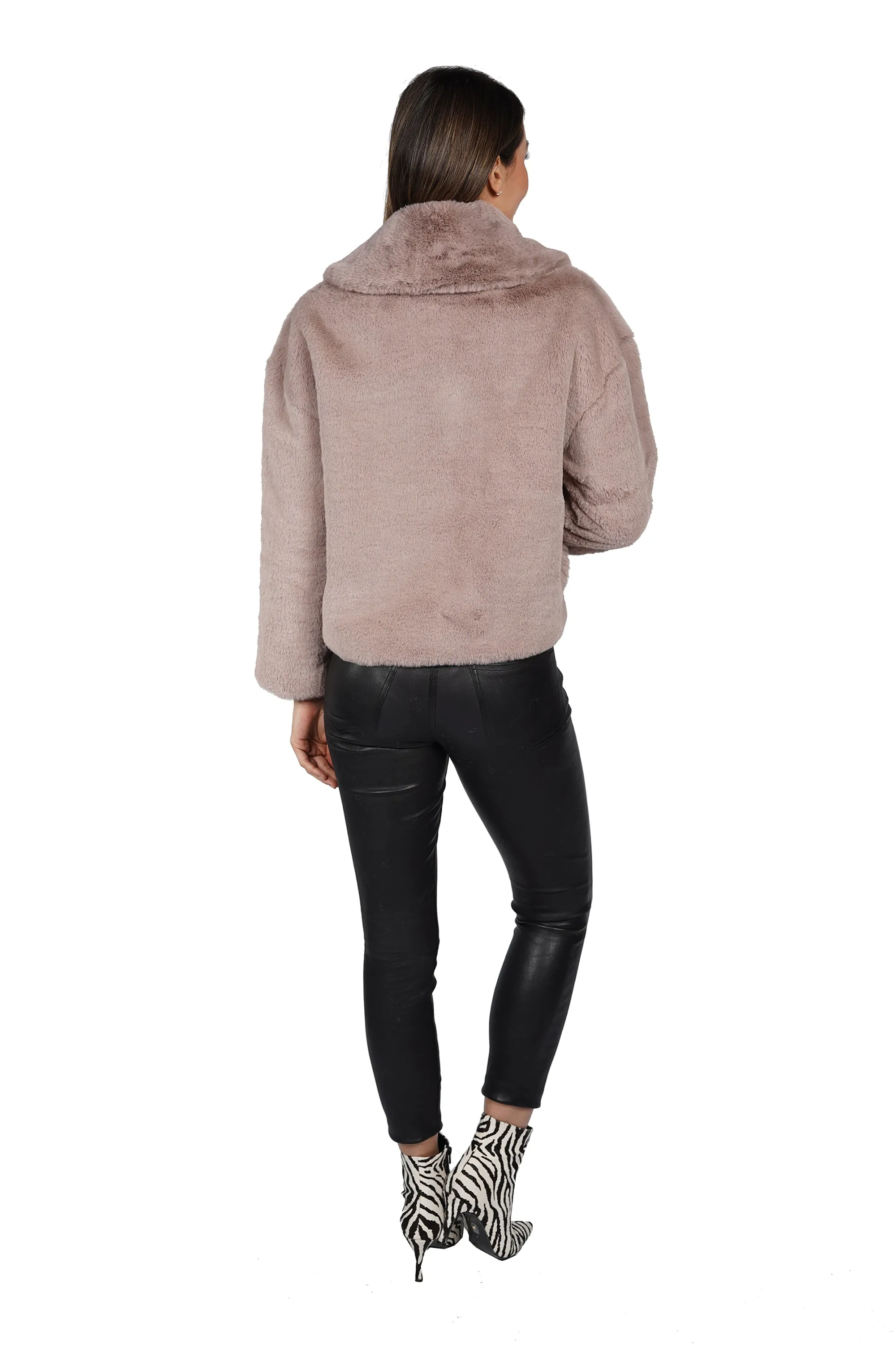 Tammy Faux Fur Cropped Jacket sold by Love Token product image thumbnail 4