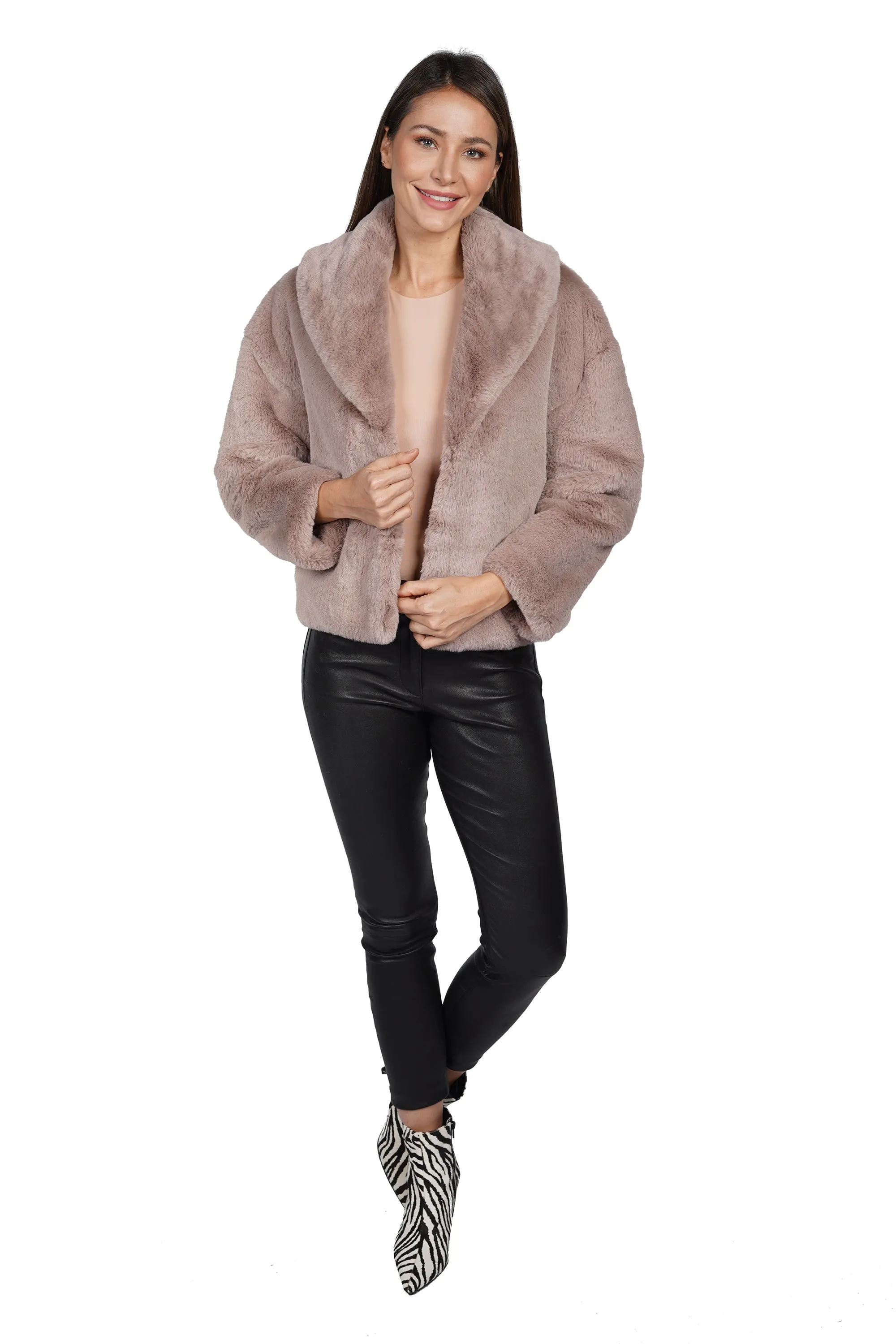 Tammy Faux Fur Cropped Jacket sold by Love Token product image thumbnail 2