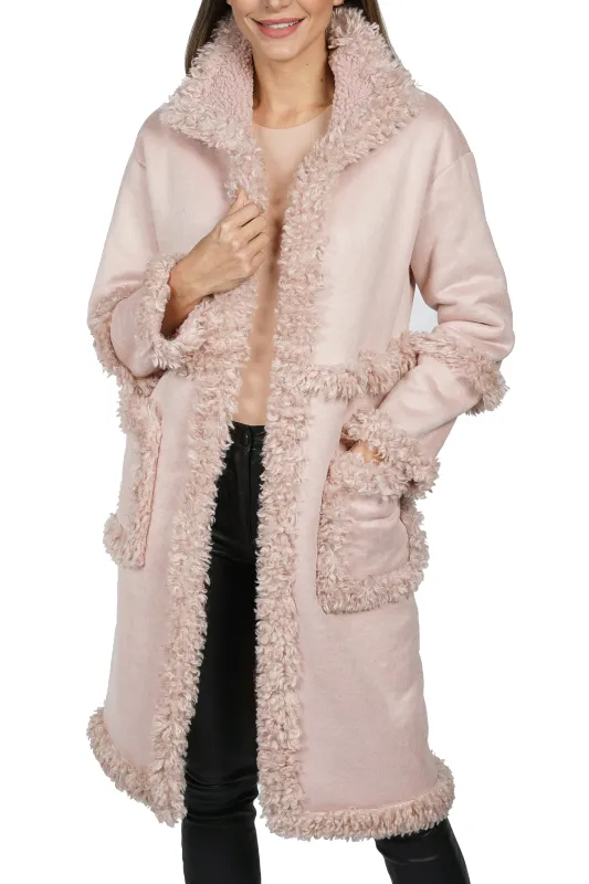 Pamela Shearling Faux Fur Coat sold by Love Token