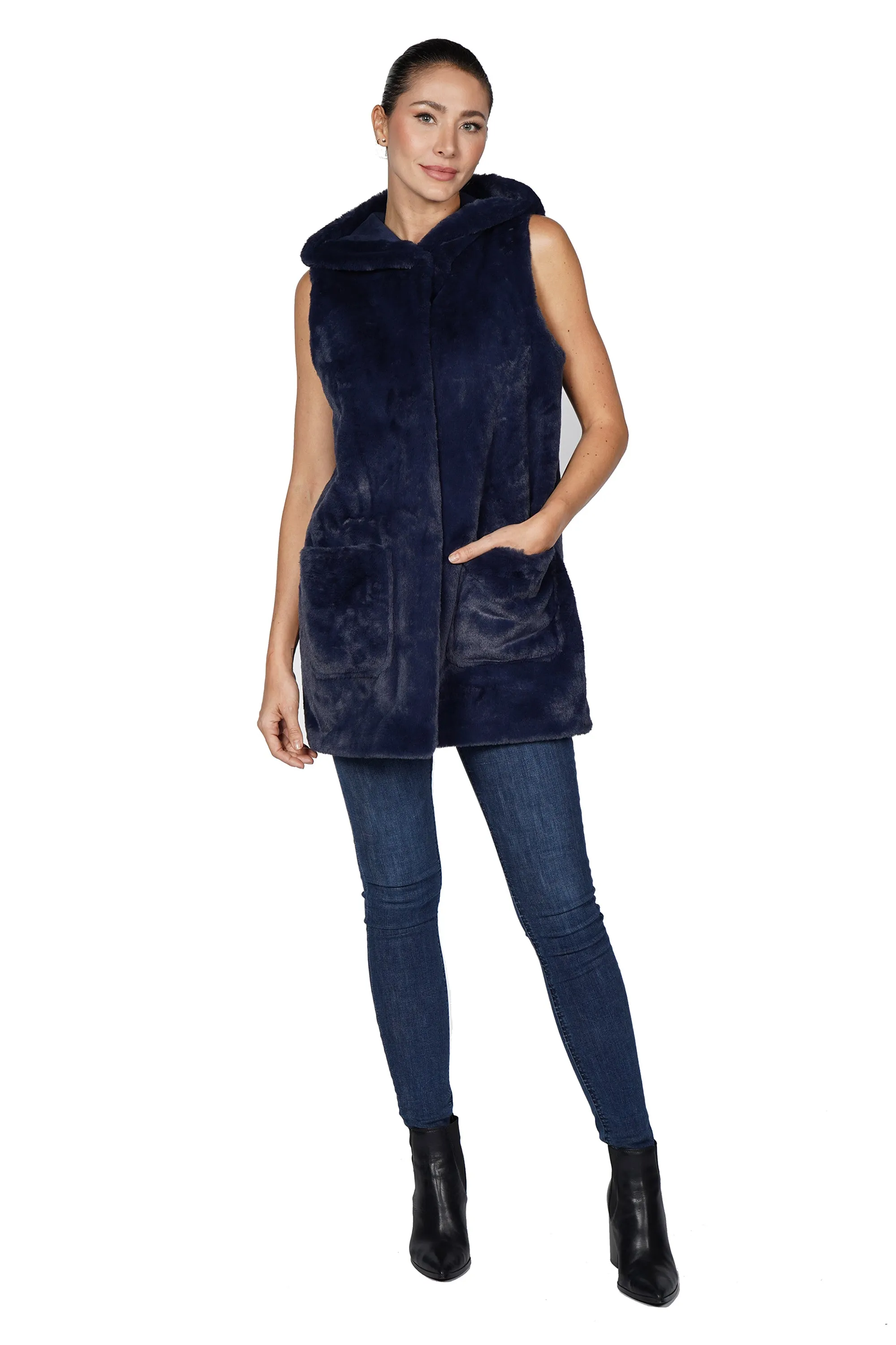Carl Faux Fur Vest sold by Love Token product image thumbnail 2