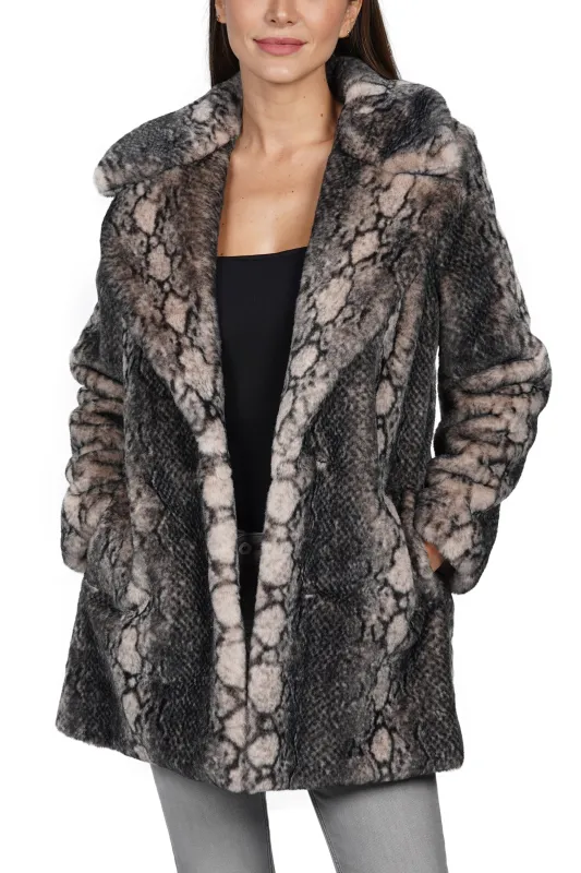 Beatrice Faux Fur Coat sold by Love Token