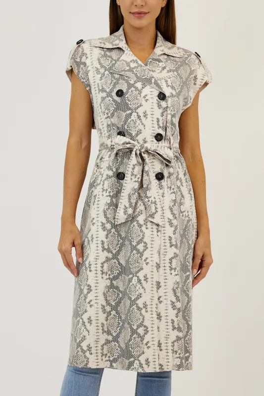 Ruth Sleeveless Trench Coat sold by Love Token