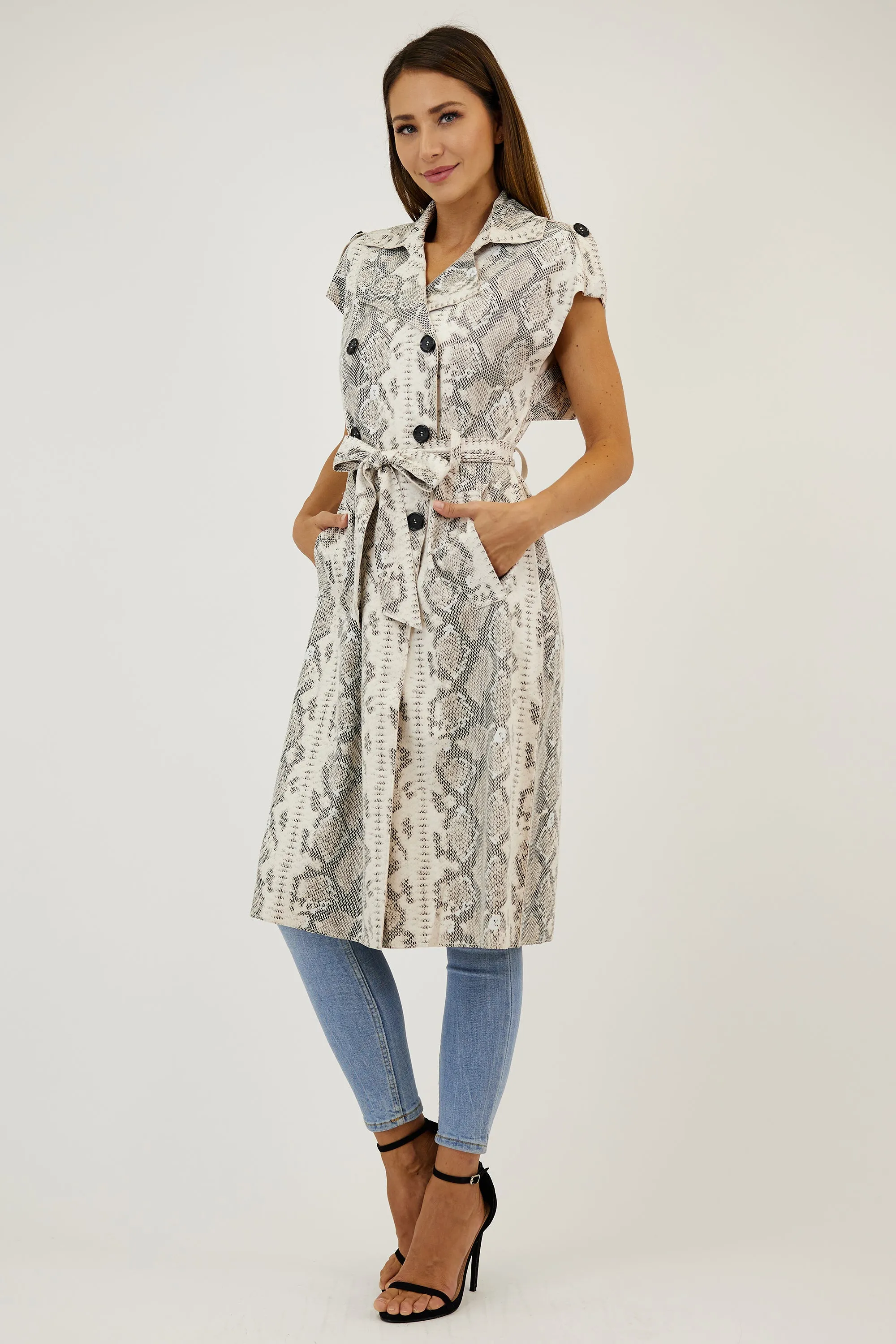 Ruth Sleeveless Trench Coat sold by Love Token product image thumbnail 3