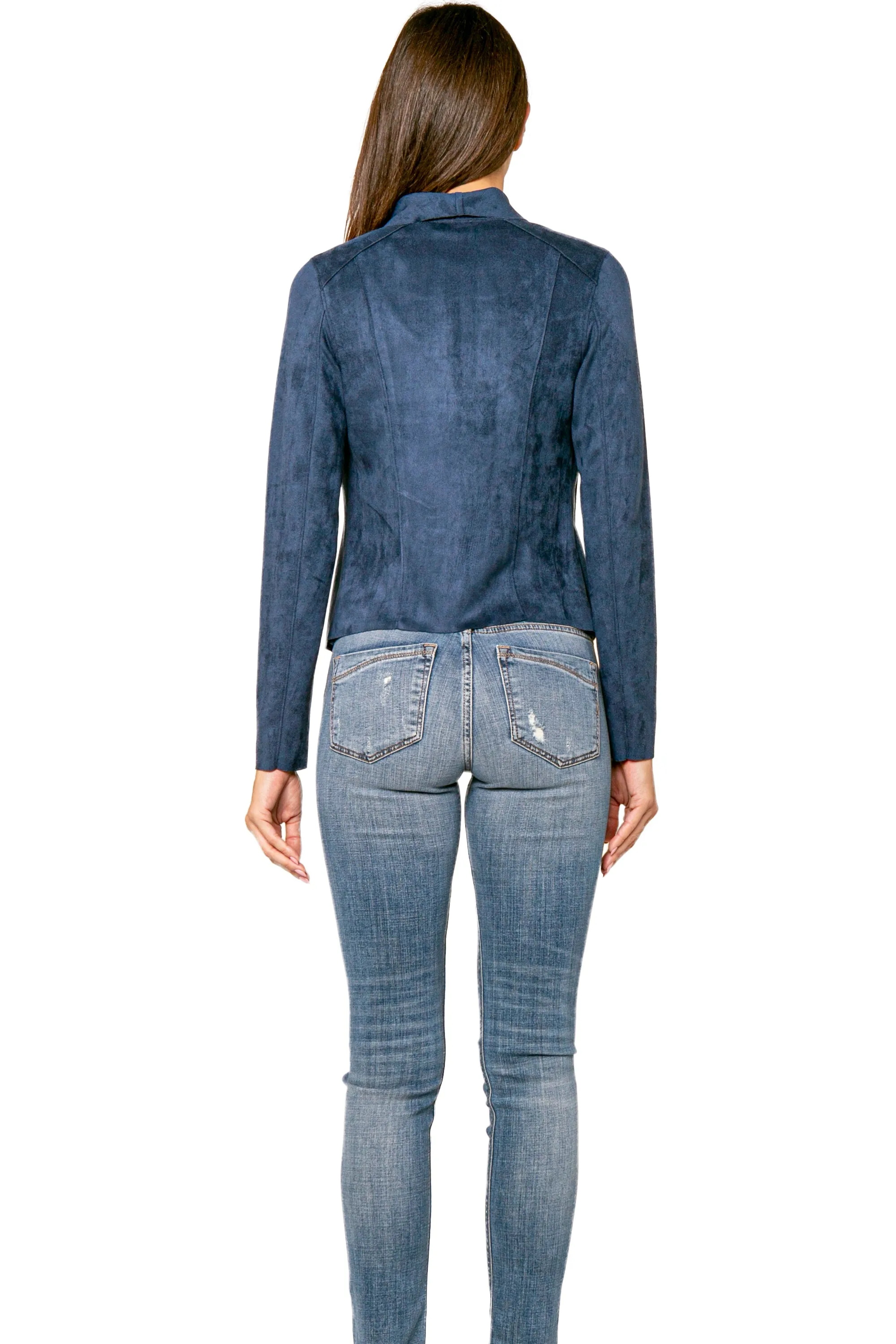 Emery Wide Collar Faux Suede Jacket sold by Love Token product image thumbnail 3