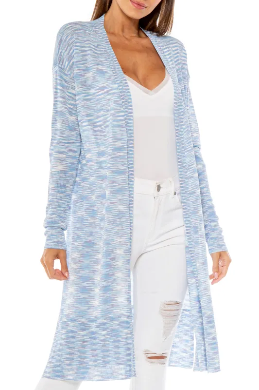 Gavin Long Multicolor Space Dye Cardigan sold by Love Token