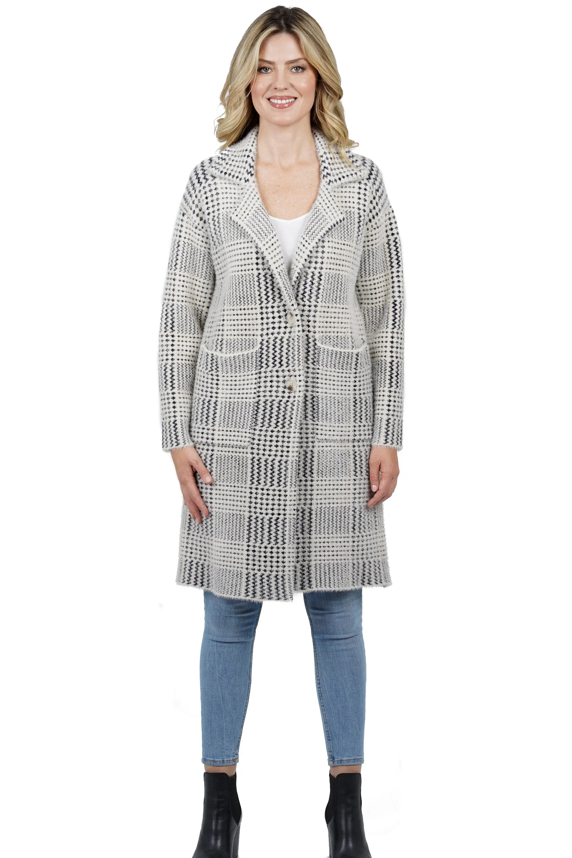 Zendaya Below Knee Length Coat w/ Patch Pockets sold by Love Token product image thumbnail 4