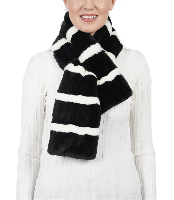 Jay Faux Fur Pull-Through Scarf made by Love Token