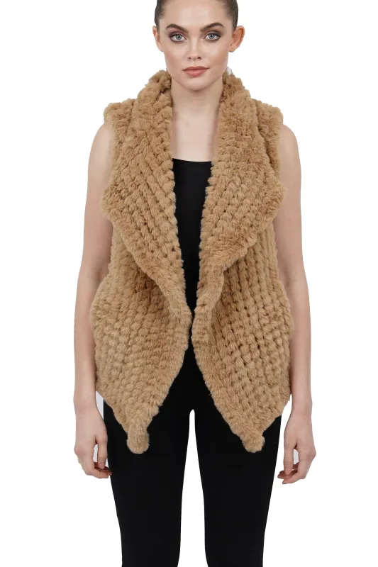 Amy Faux Fur Ultra Plush Texture Vest sold by Love Token