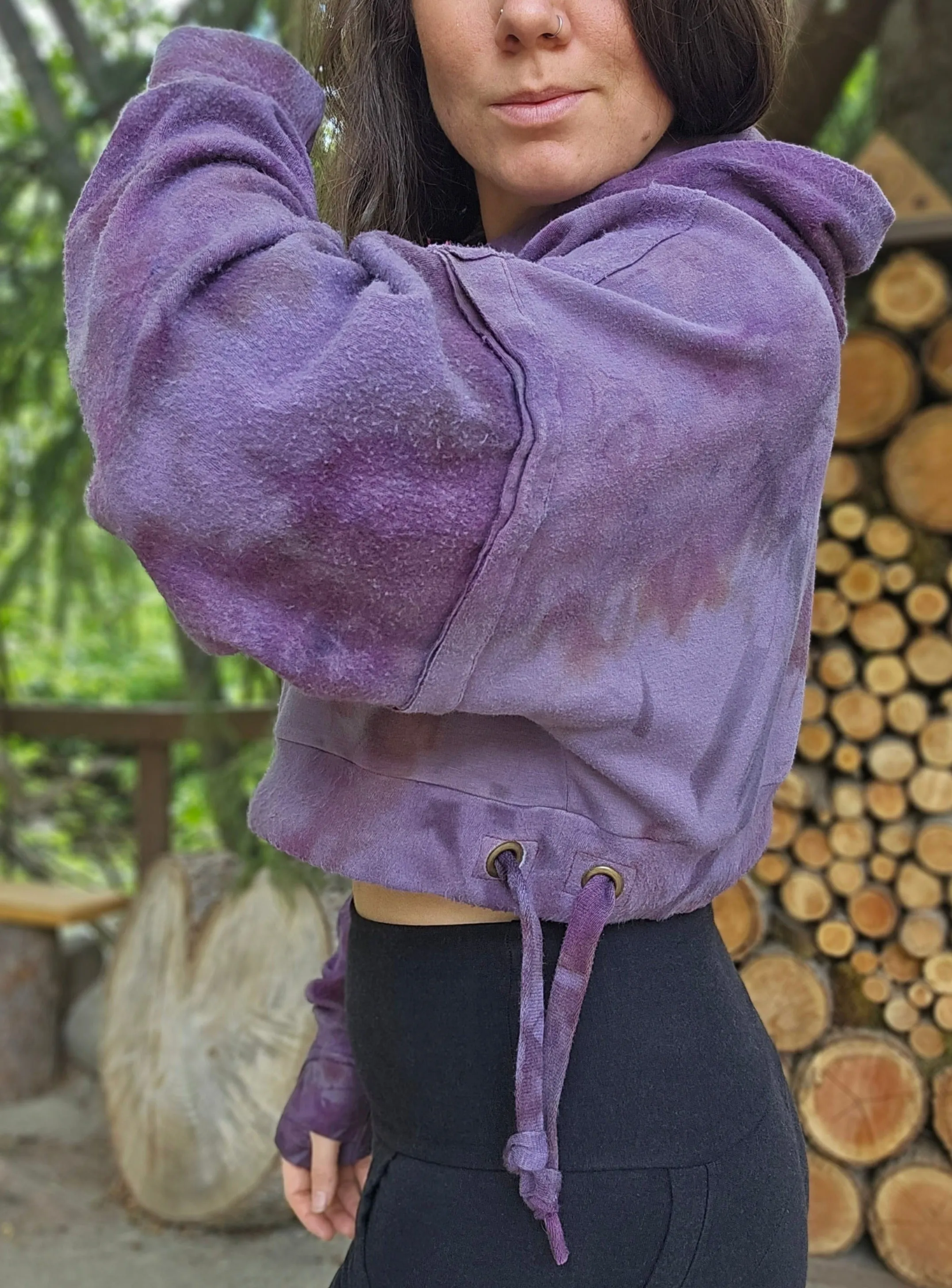 Limited Edition Hemlock Cropped Hoodie sold by Love Tree product image thumbnail 4