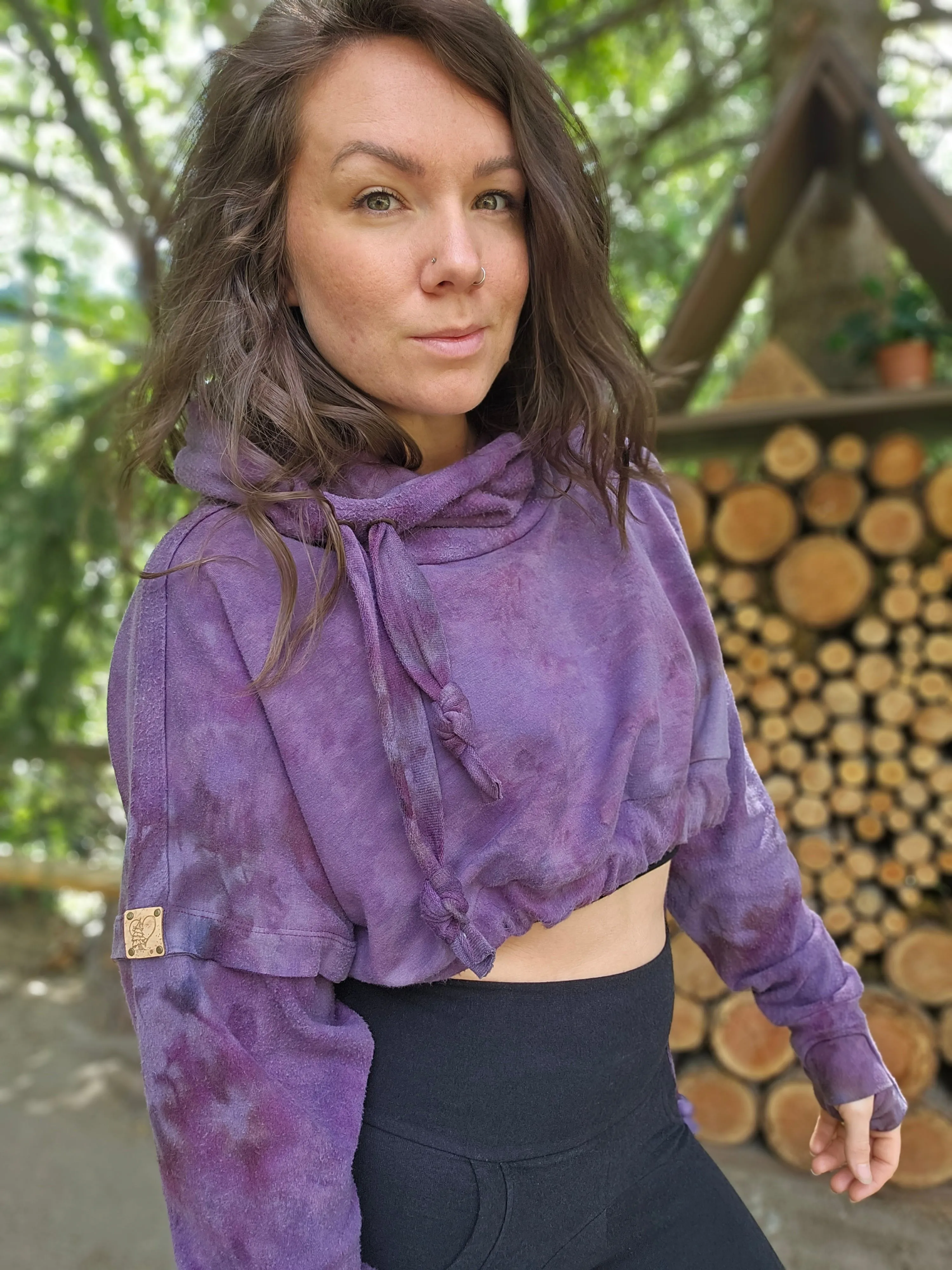 Limited Edition Hemlock Cropped Hoodie sold by Love Tree