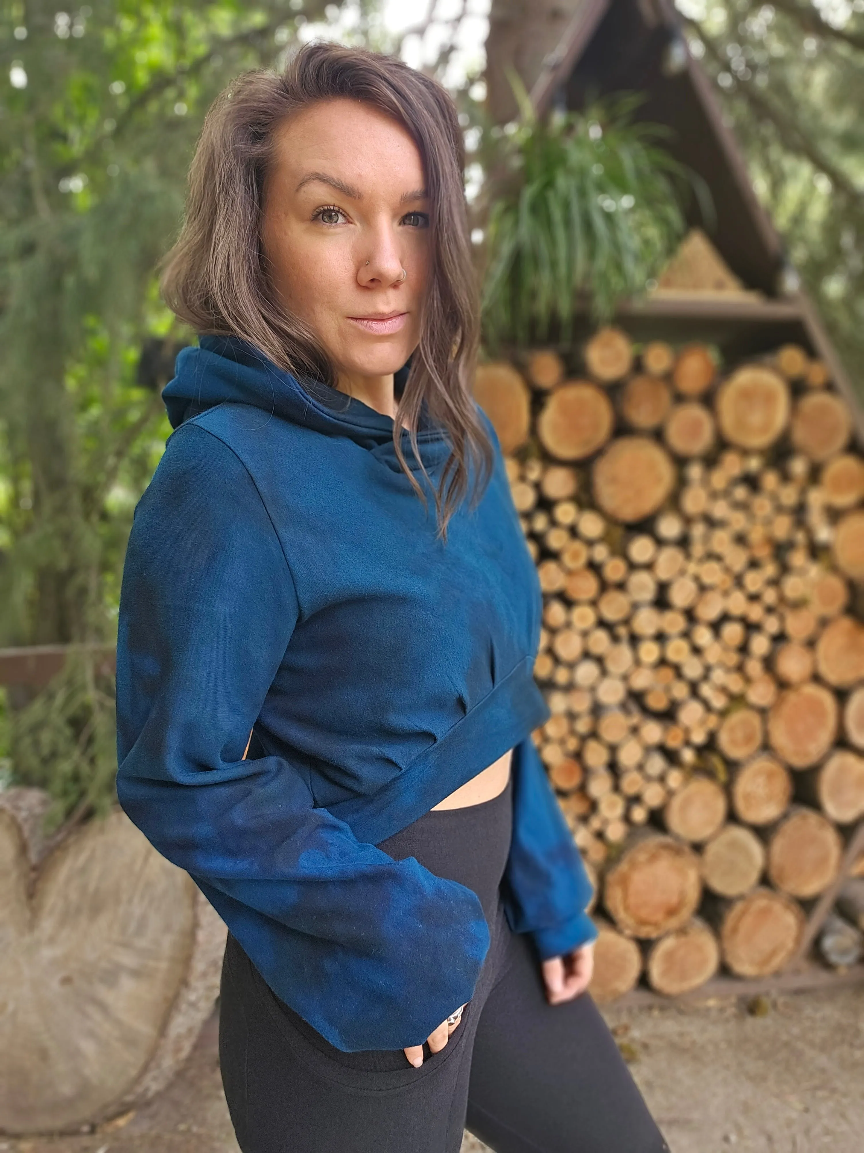 Limited Edition Carob Cropped Hoodie sold by Love Tree product image thumbnail 3